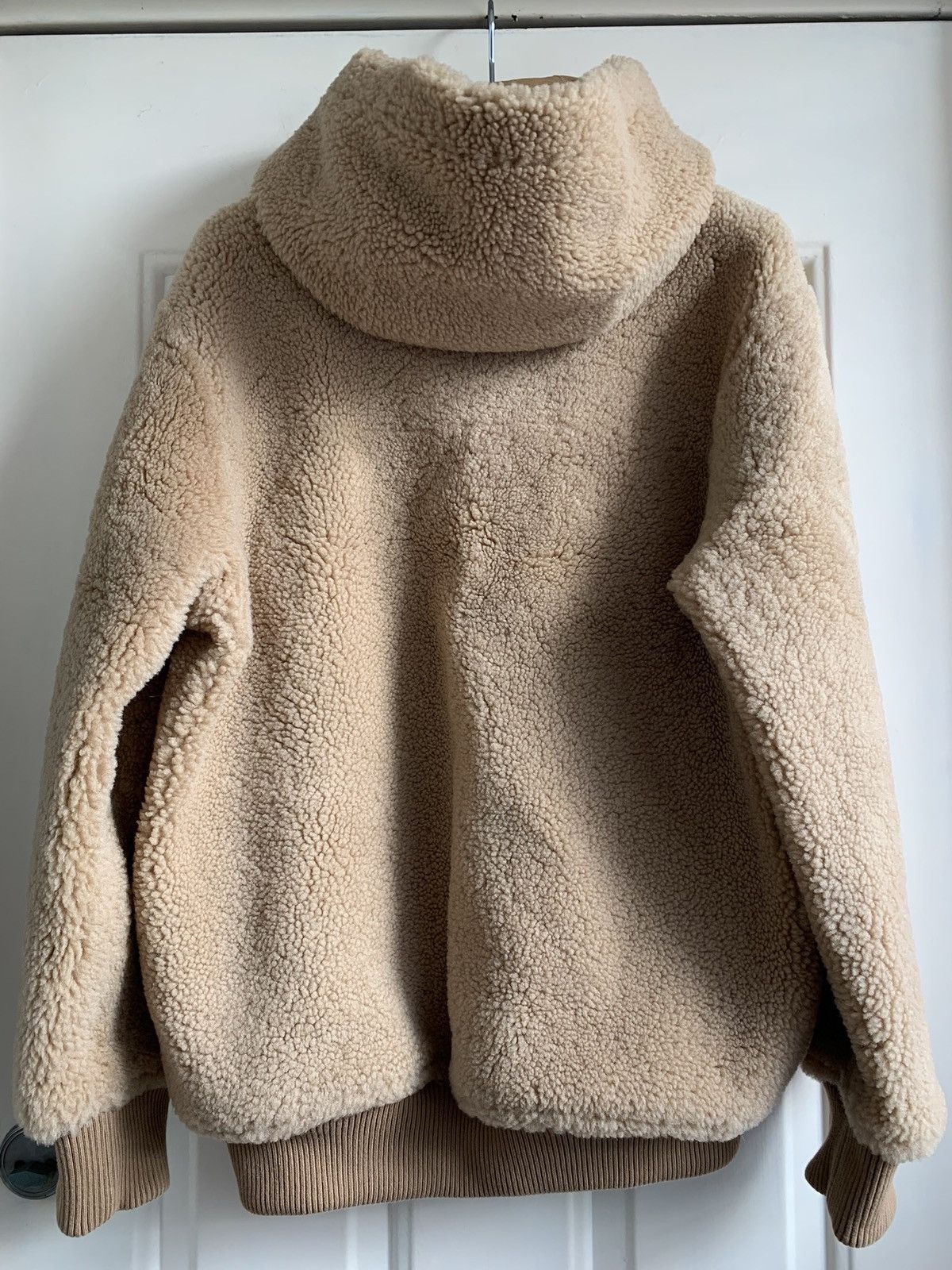 Acne Studios Hooded shearling jacket Almond beige Size US M / EU 48-50 / 2 - 4 Thumbnail