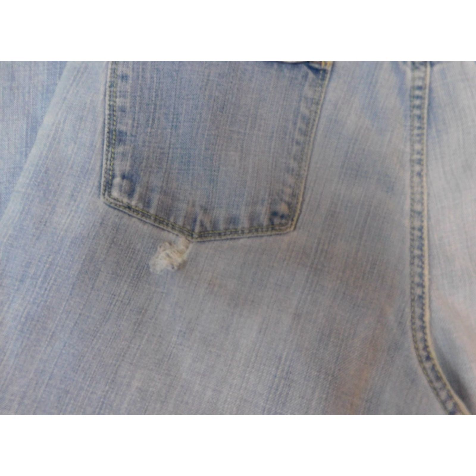 Old Navy Old Navy Womens Jeans 14 bootcut Blue Denim Distressed 30in Inseam Regular Rise 33in Waist Cotton Blend Polyester Jacket? Size 36" / US 14 / IT 50 - 7 Thumbnail