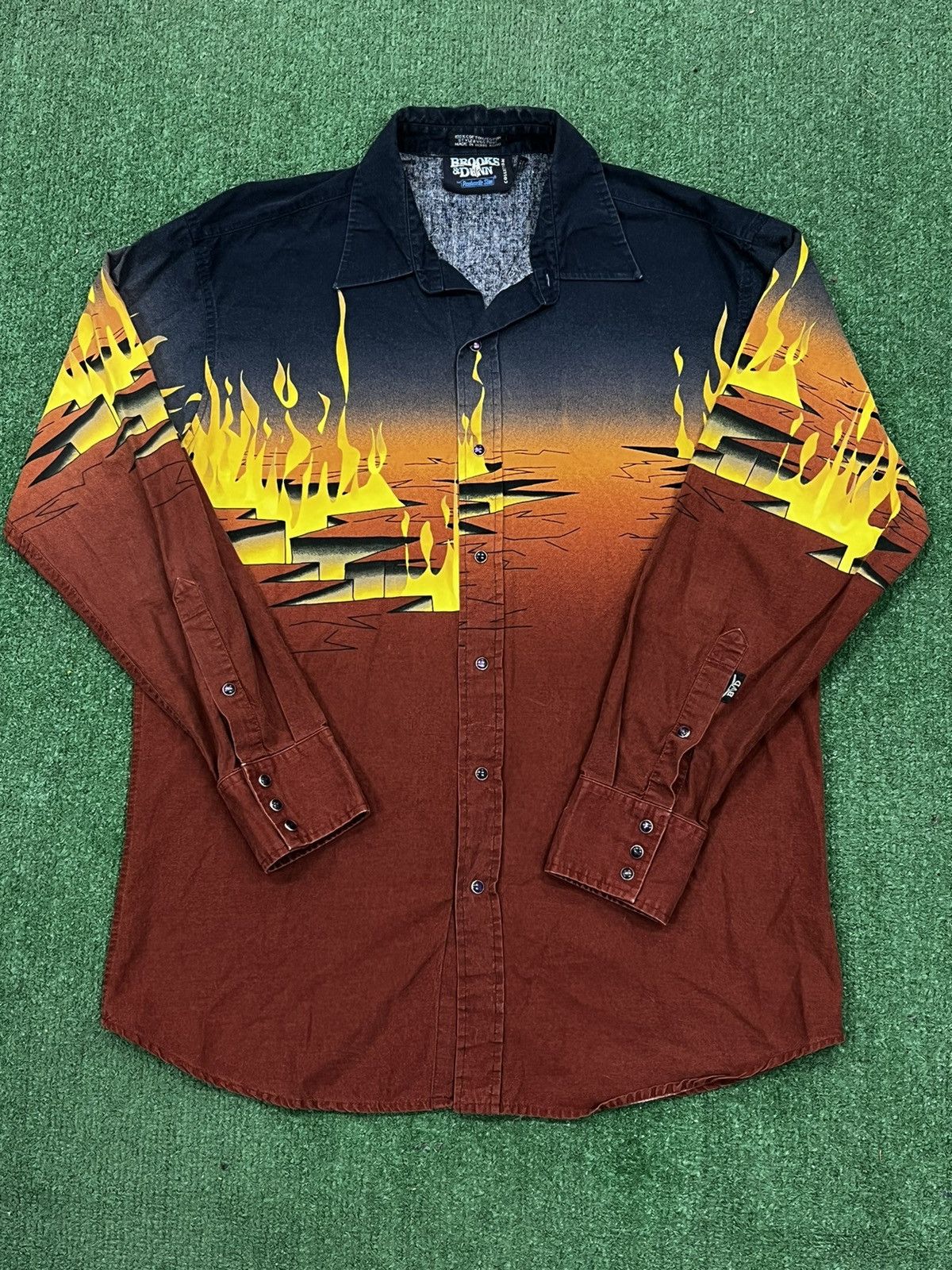 Panhandle Slim Vintage 90s Brooks & Dunn by Panhandle Slim Pearl Snap Shirt Size US L / EU 52-54 / 3 - 1 Thumbnail