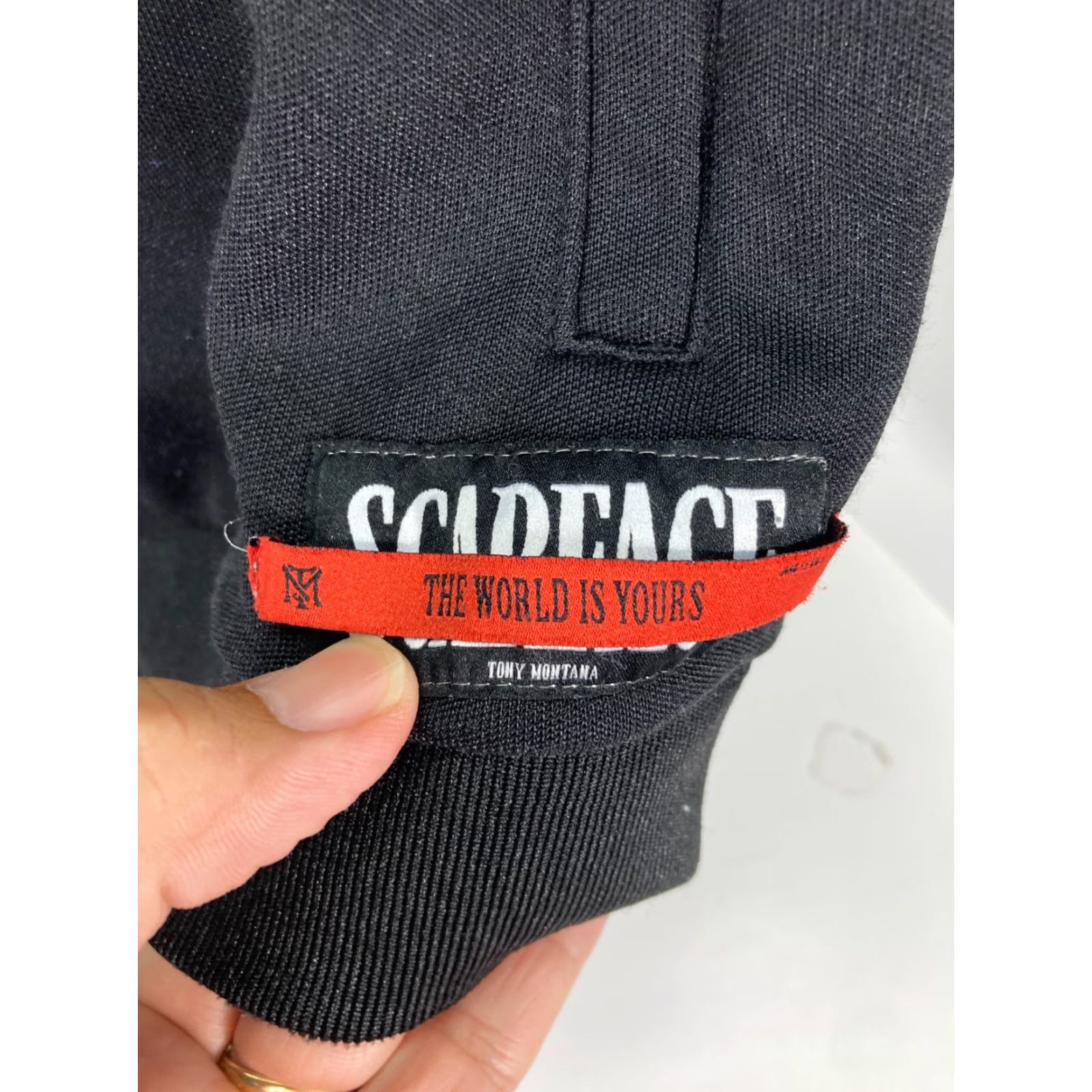Palace Scarface Track Jacket Mens M Black Red Full Zip Pockets Shirt Hoodie? No, Jacket. Size US M / EU 48-50 / 2 - 6 Thumbnail