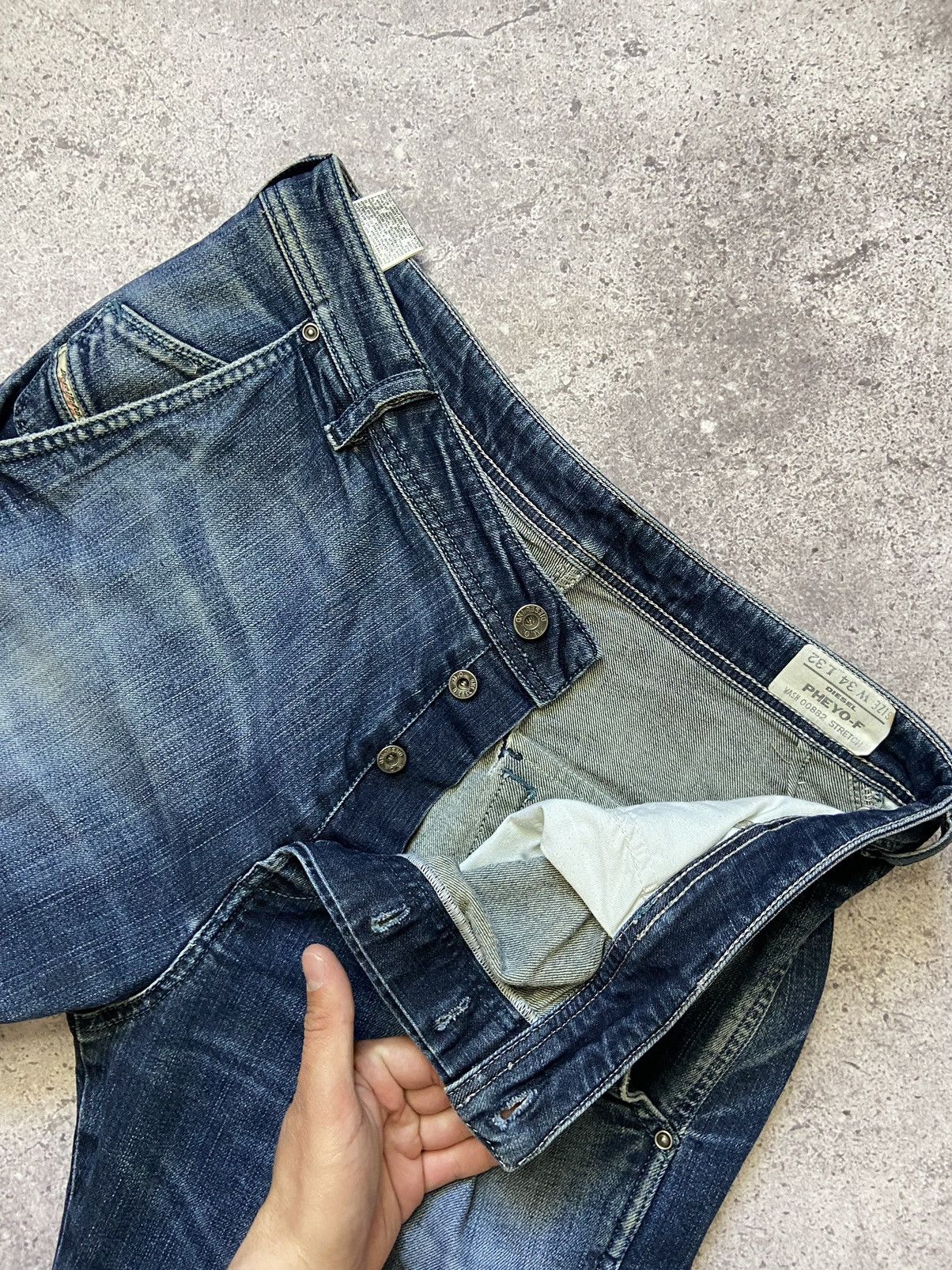 Diesel Diesel Pheyo Jeans Straight Cinch Back Workwear Size US 34 / EU 50 - 10 Thumbnail