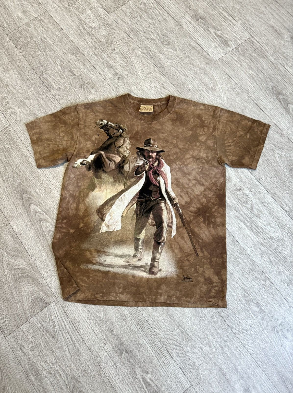 Vintage 🔷Vintage The Mountain Cowboy T-shirt🔷 Size US L / EU 52-54 / 3 - 1 Thumbnail