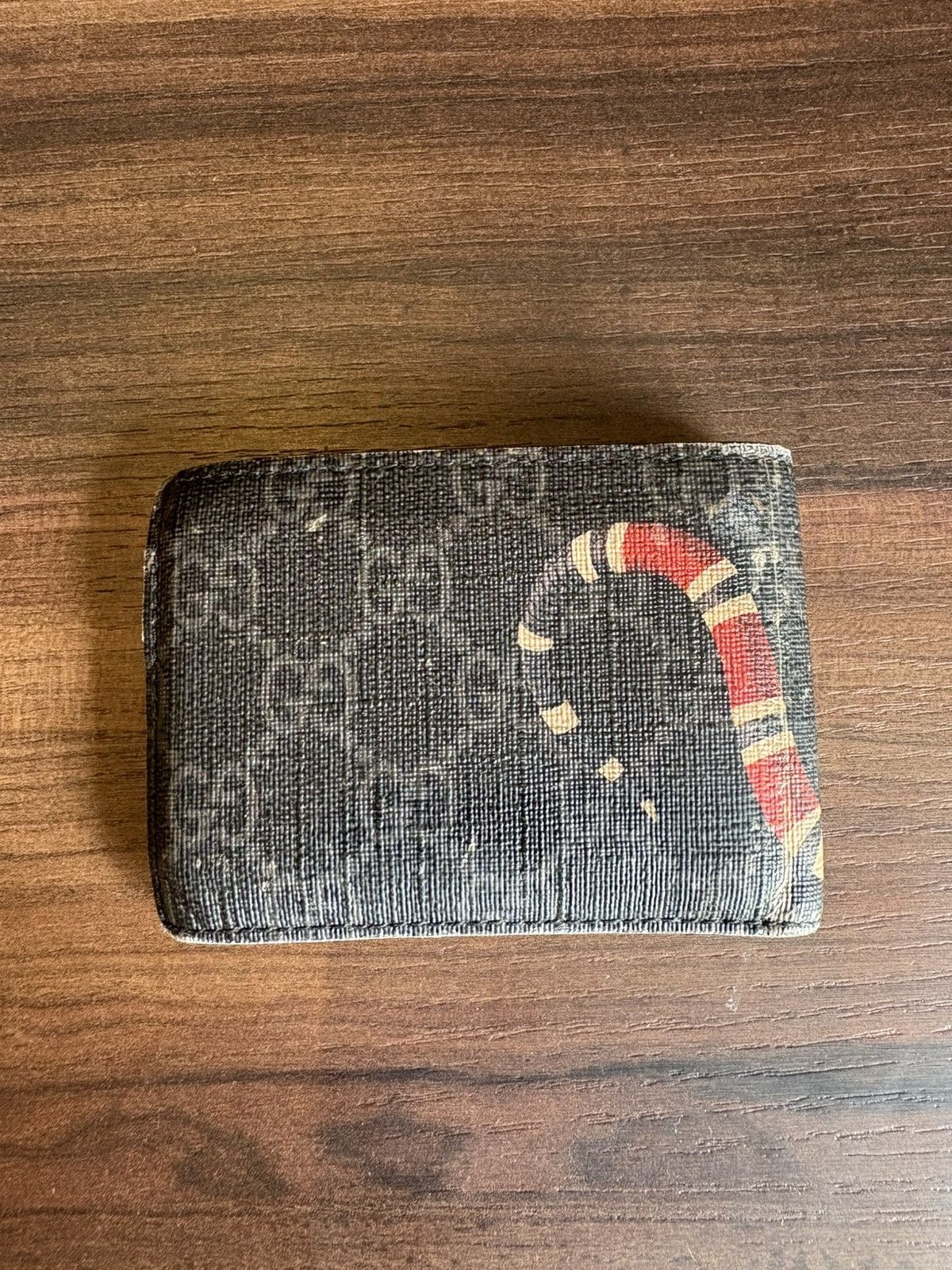 Gucci Gucci GG Supreme Kingsnake (4 Card Slots) Black Size ONE SIZE - 2 Thumbnail