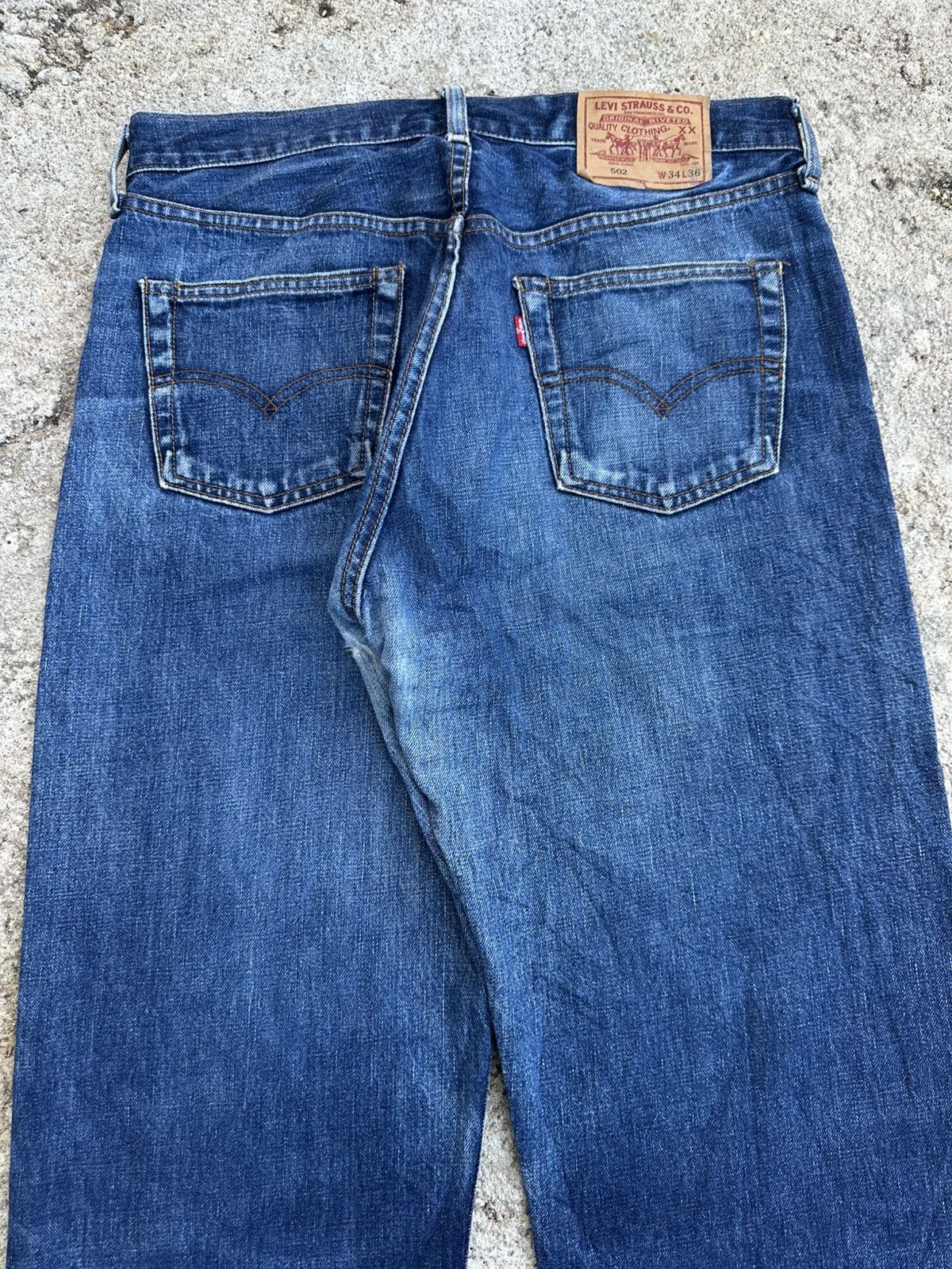 Levi's Vintage Clothing Vintage 90s Levis 502 XX Japan Big E Selvedge Jeans Denim Size US 33 - 14 Thumbnail