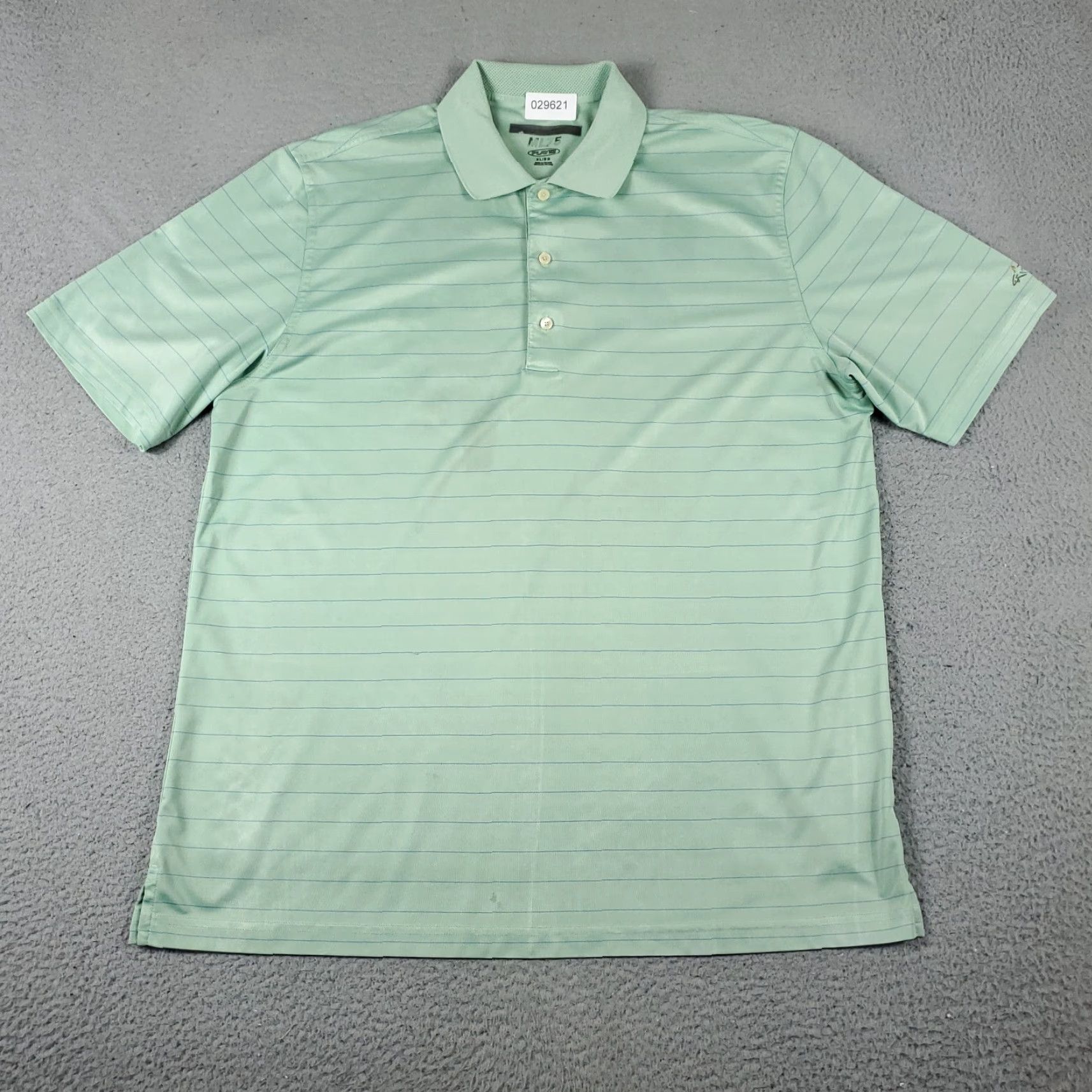 Vintage Greg Norman Polo Shirt Mens XL Green Striped Golf Casual Short Sleeve STAINED Size US XL / EU 56 / 4 - 2 Thumbnail