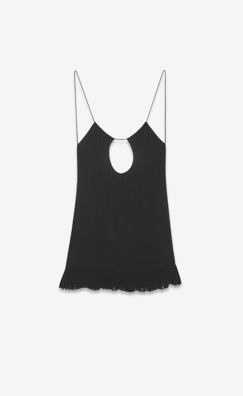 Saint Laurent Paris o1y0126 Blouse in Black Size M / US 6-8 / IT 42-44 - 1 Thumbnail