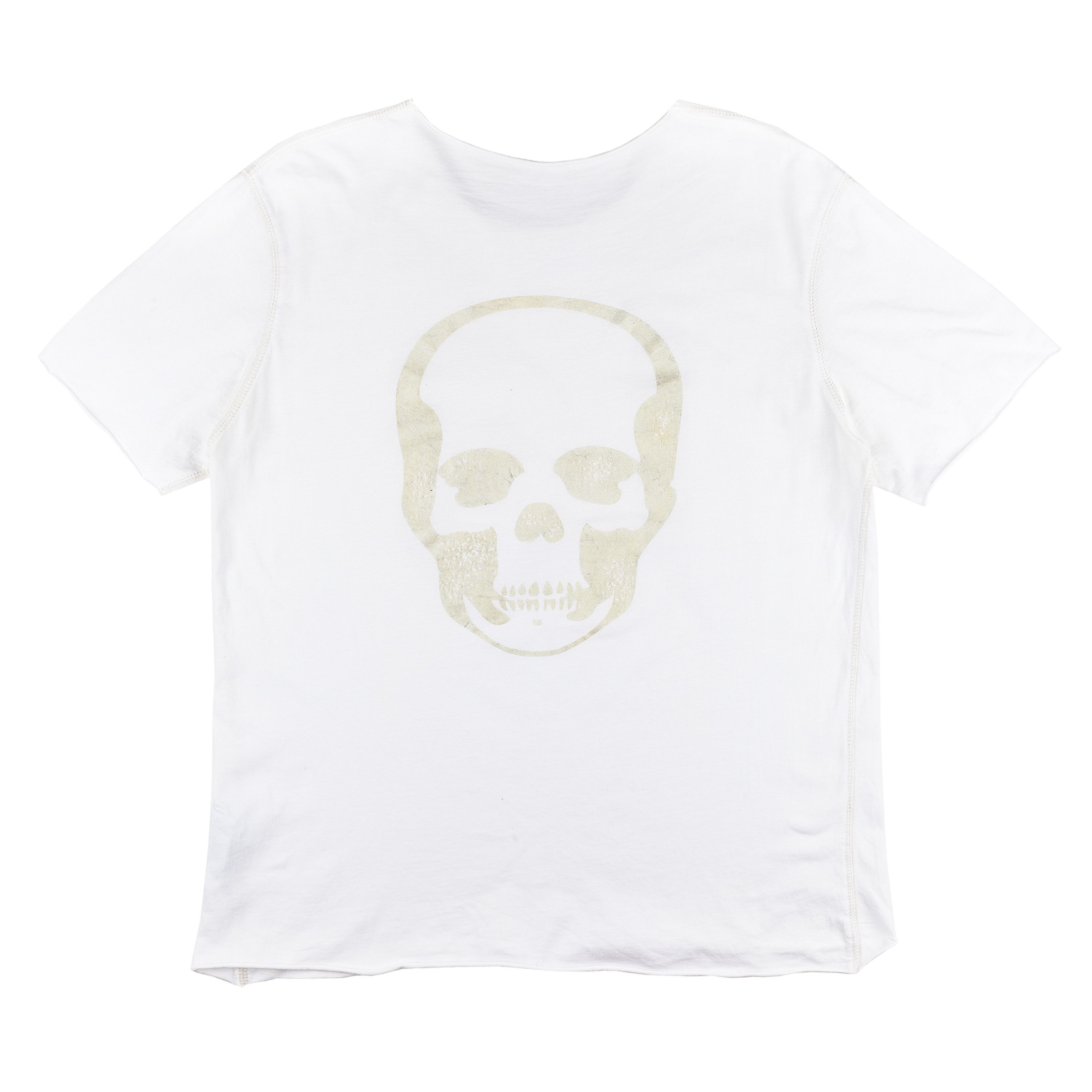 Lucien Pellat-Finet Lucien Pellat-Finet Vintage White Distressed T-Shirt (L) Size US L / EU 52-54 / 3 - 2 Thumbnail