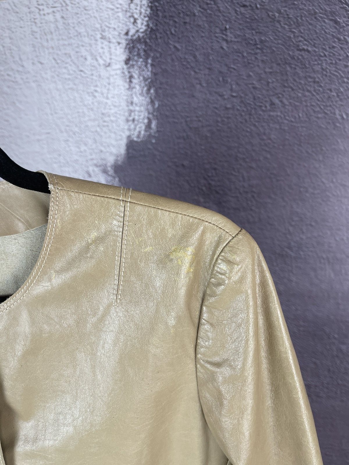 Iceberg Iceberg vintage beige made in Italy leather jacket Size M / US 6-8 / IT 42-44 - 5 Thumbnail