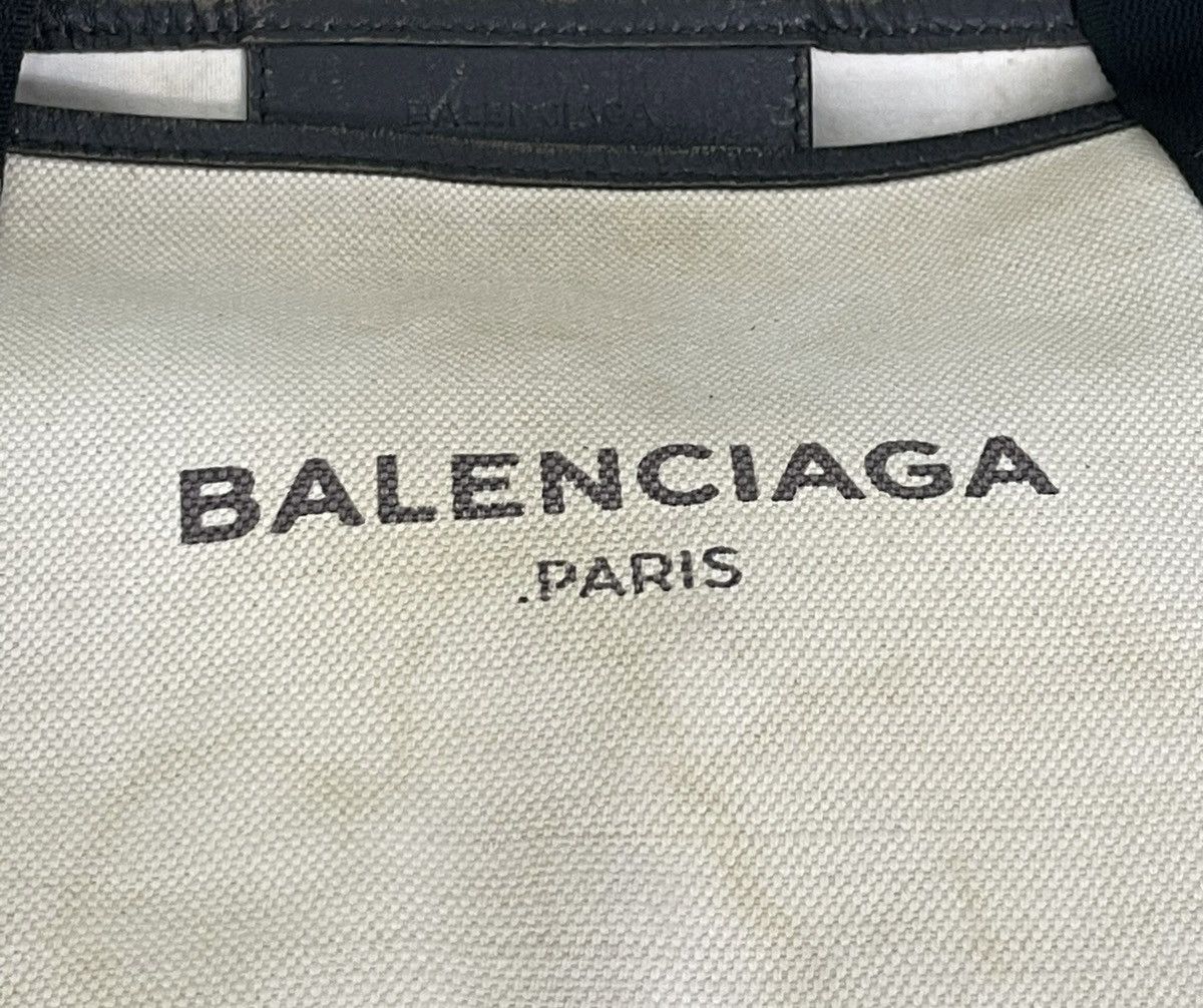 Balenciaga Balenciaga Paris Cotton Canvas Leather Tote Bag 9🟩 Size ONE SIZE - 10 Thumbnail
