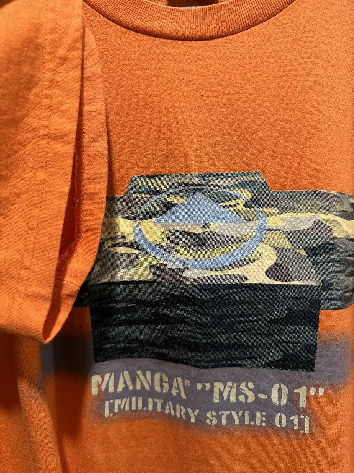 Anime × Optic Gaming × Vintage Vintage Manga Ms-01 Gundam Military Style Tee Size US L / EU 52-54 / 3 - 9 Thumbnail