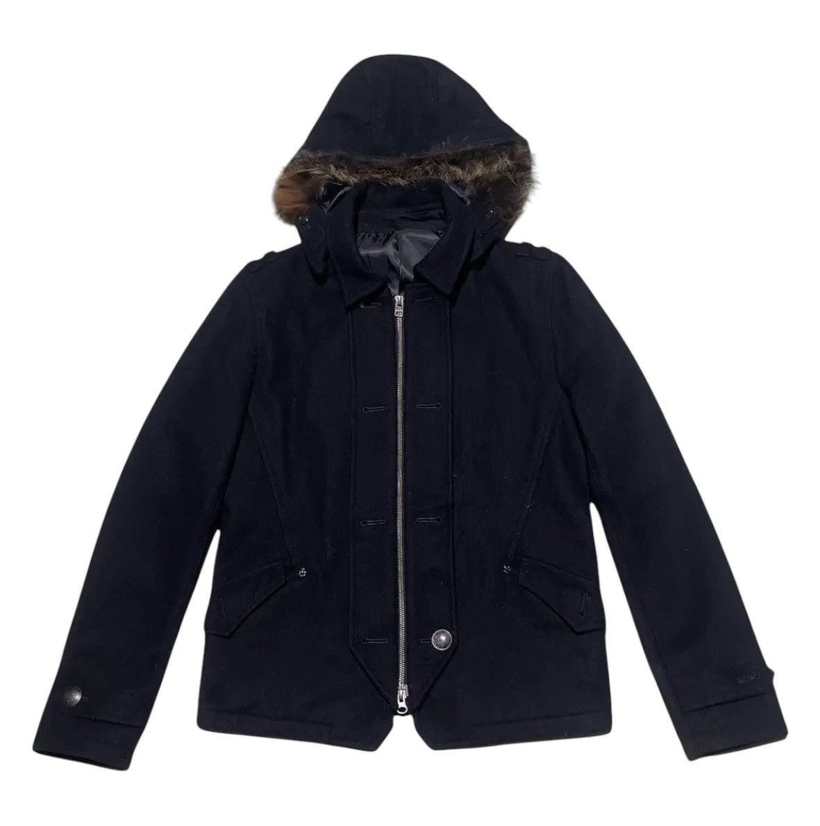 PPFM PPFM Japanese Double Layer Wool Blouson Jacket Fur Hooded Size US L / EU 52-54 / 3 - 1 Thumbnail