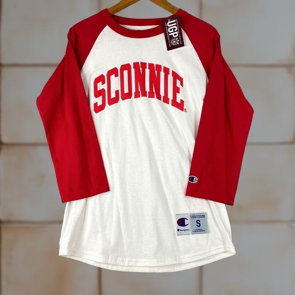 Champion Champion Wisconsin Badgers Shirt Mens Small White Red 3/4 Sleeve College Sconnie Size US S / EU 44-46 / 1 - 1 Thumbnail