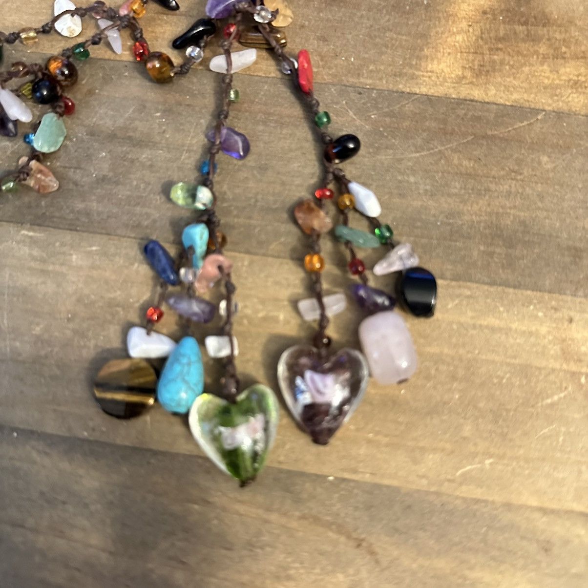 Other Polished semi precious stones knotted necklace Size ONE SIZE - 4 Thumbnail