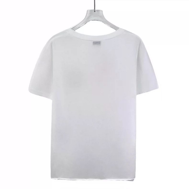 Saint Laurent Paris Saint Laurent White Letter Print Cotton T-Shirt-2507 Size US XS / EU 42 / 0 - 8 Thumbnail