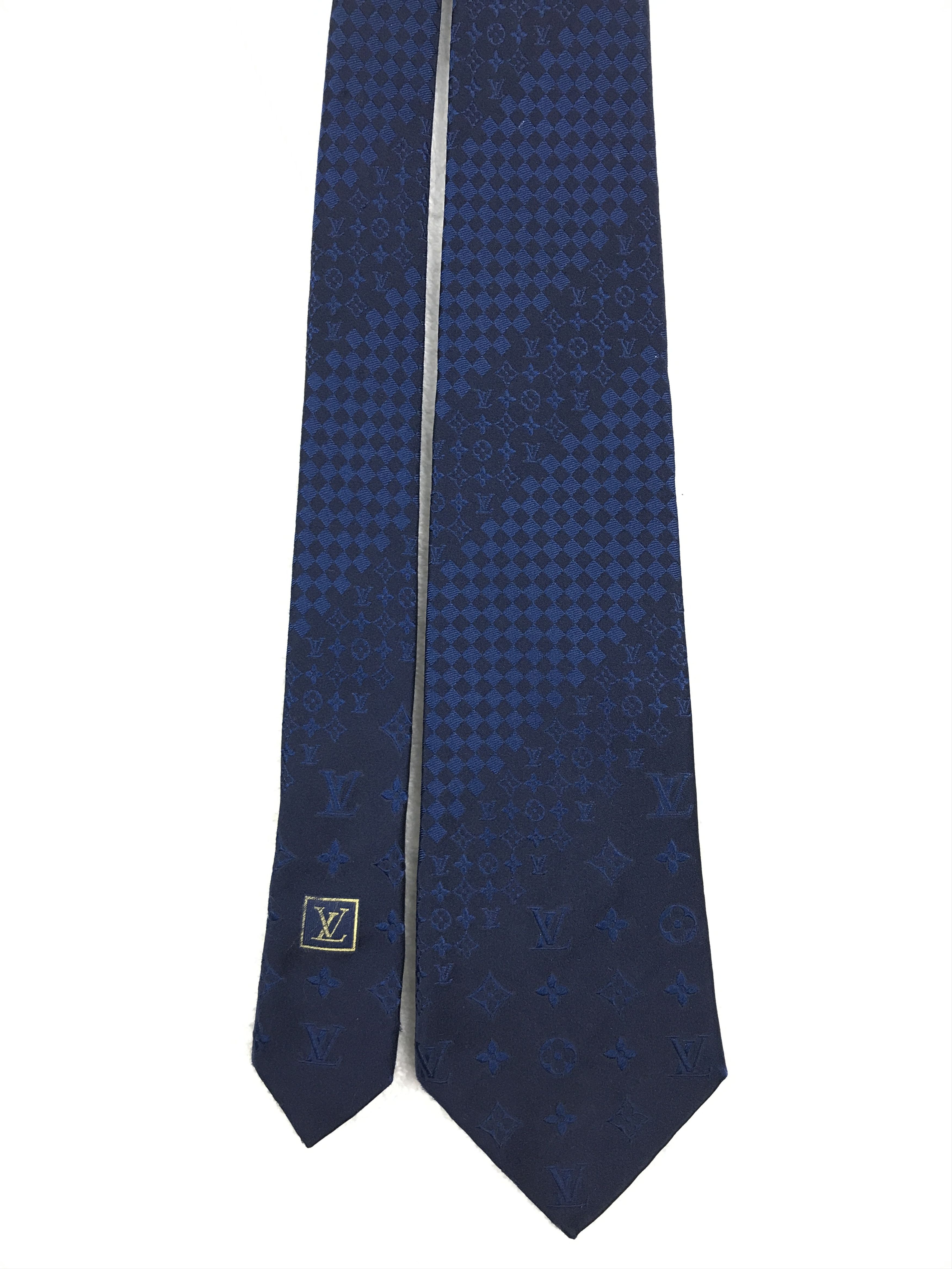 Designer × Louis Vuitton Louis Vuitton Monogram Silk Necktie Size ONE SIZE - 3 Thumbnail