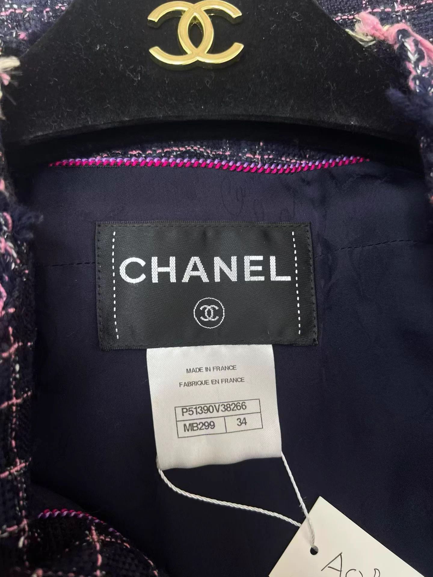 Chanel CHANEL Plaid Runway Dress Coat 34FR Size XS / US 0-2 / IT 36-38 - 4 Thumbnail
