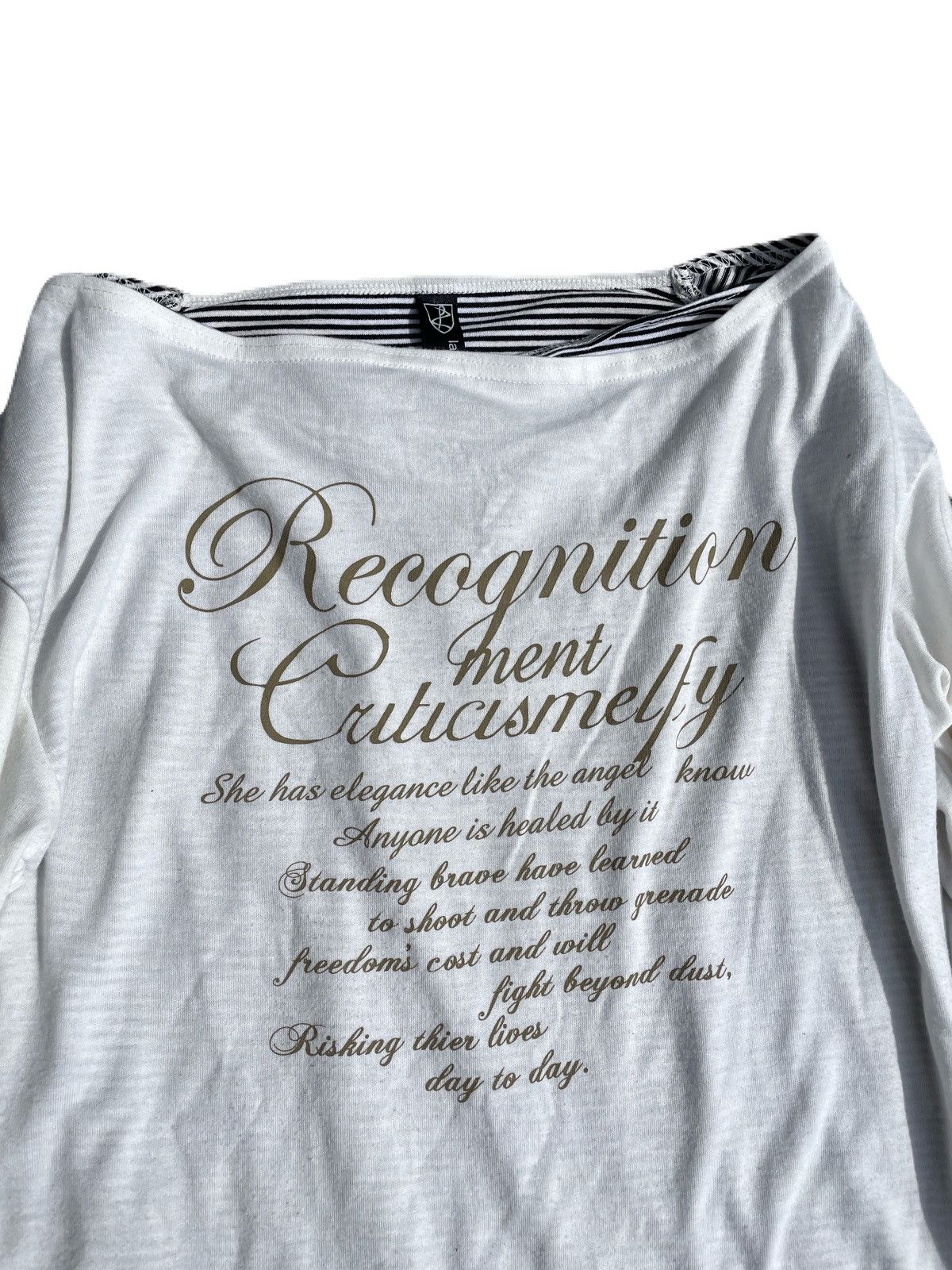 If Six Was Nine 2000s Japanese archive Poem Drape Layered Long Sleeve Tee Size US S / EU 44-46 / 1 - 5 Thumbnail