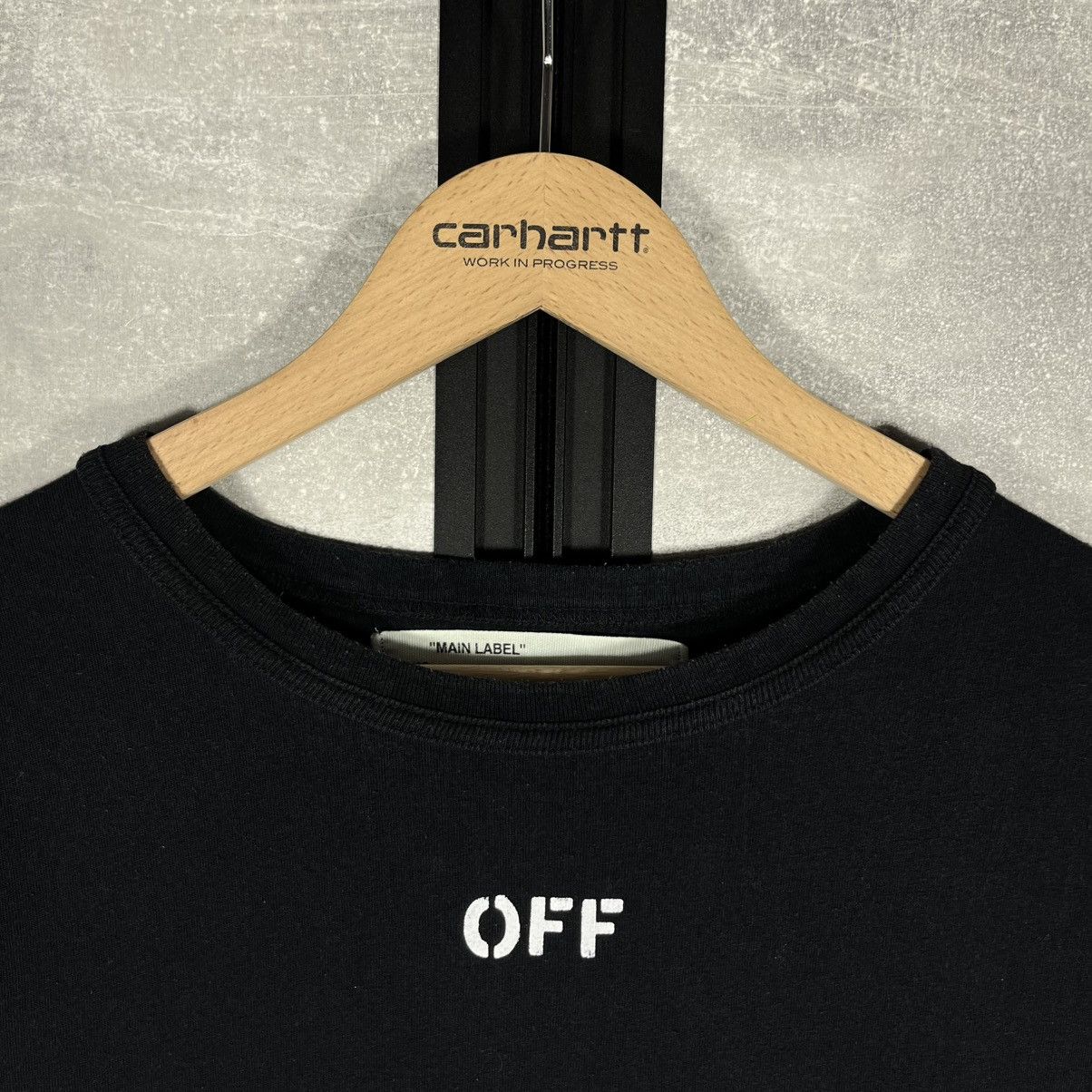 Off-White OFF WHITE SPRAY DIAGONAL VINTAGE TEE TSHIRT VIRGIL ABLOH Size US L / EU 52-54 / 3 - 11 Thumbnail