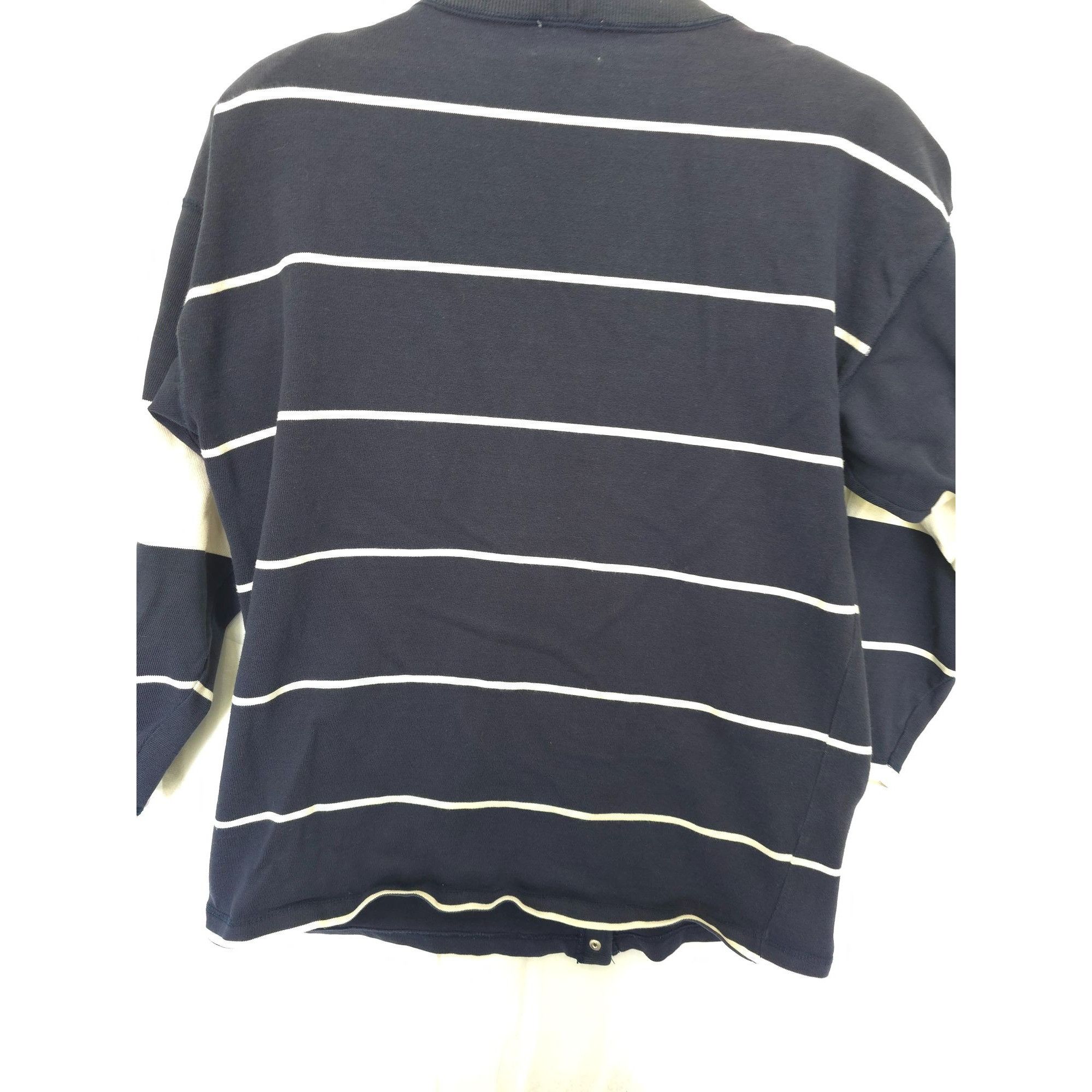 Evan Picone Vintage Evan Picone E.P.S. Sport Striped Cardigan Snap-Butto Size US L / EU 52-54 / 3 - 4 Thumbnail