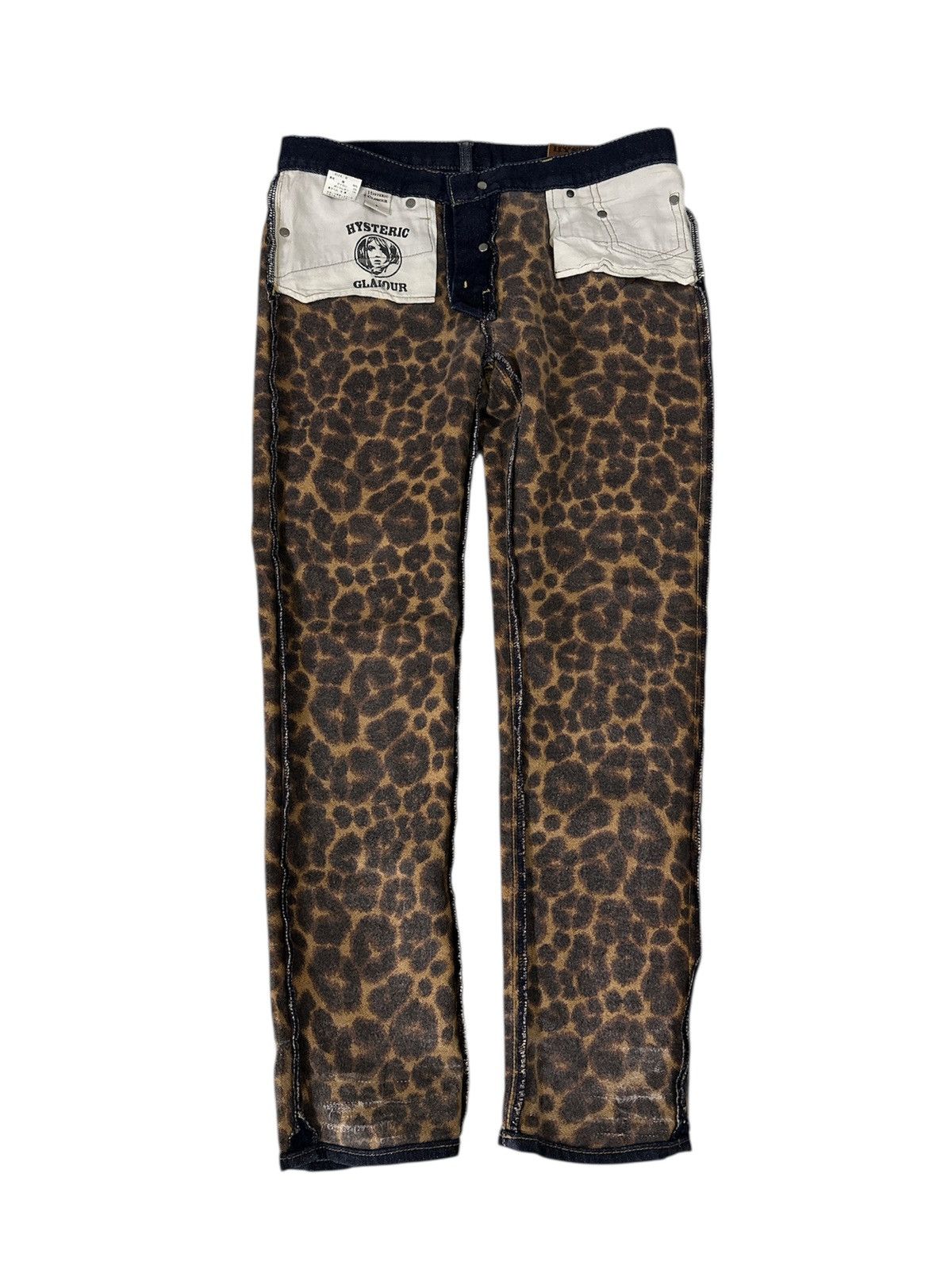 Hysteric Glamour Hysteric Glamour Studded Jeans Leopard Style Goa Lgb Y2K Size US 31 - 1 Thumbnail