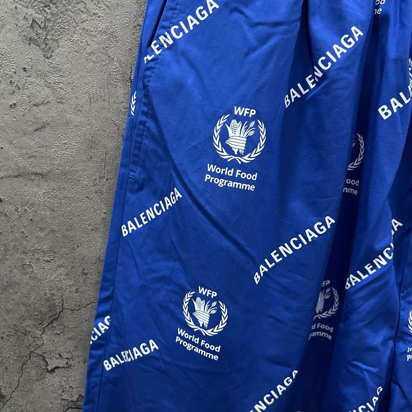 Balenciaga Balenciaga x WFP Blue All Over Print Shorts 46 Size US 30 / EU 46 - 2 Thumbnail