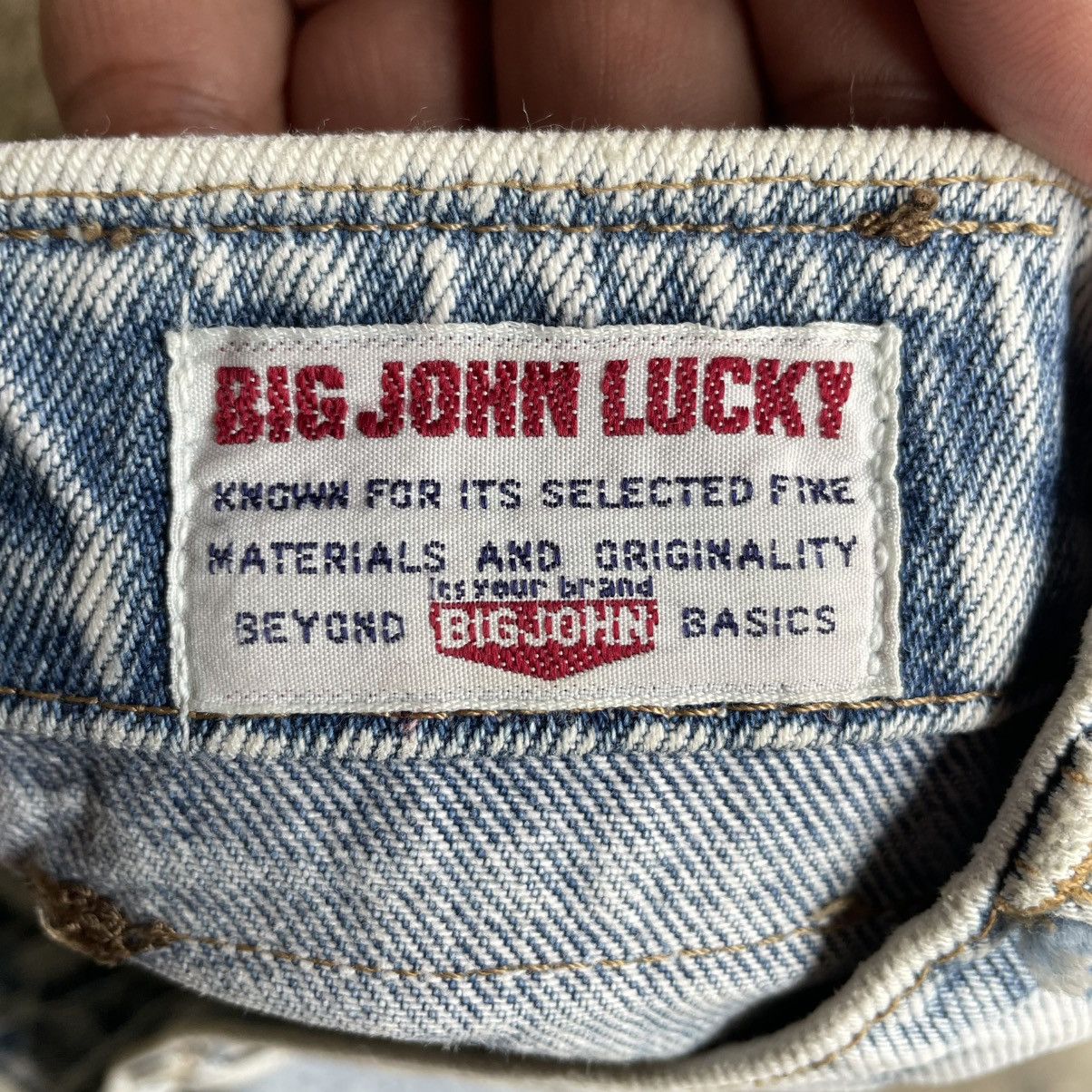 Big John 🔥80s Big John Blend Stoned Washed Distress Denim Jeans Size US 28 / EU 44 - 13 Thumbnail