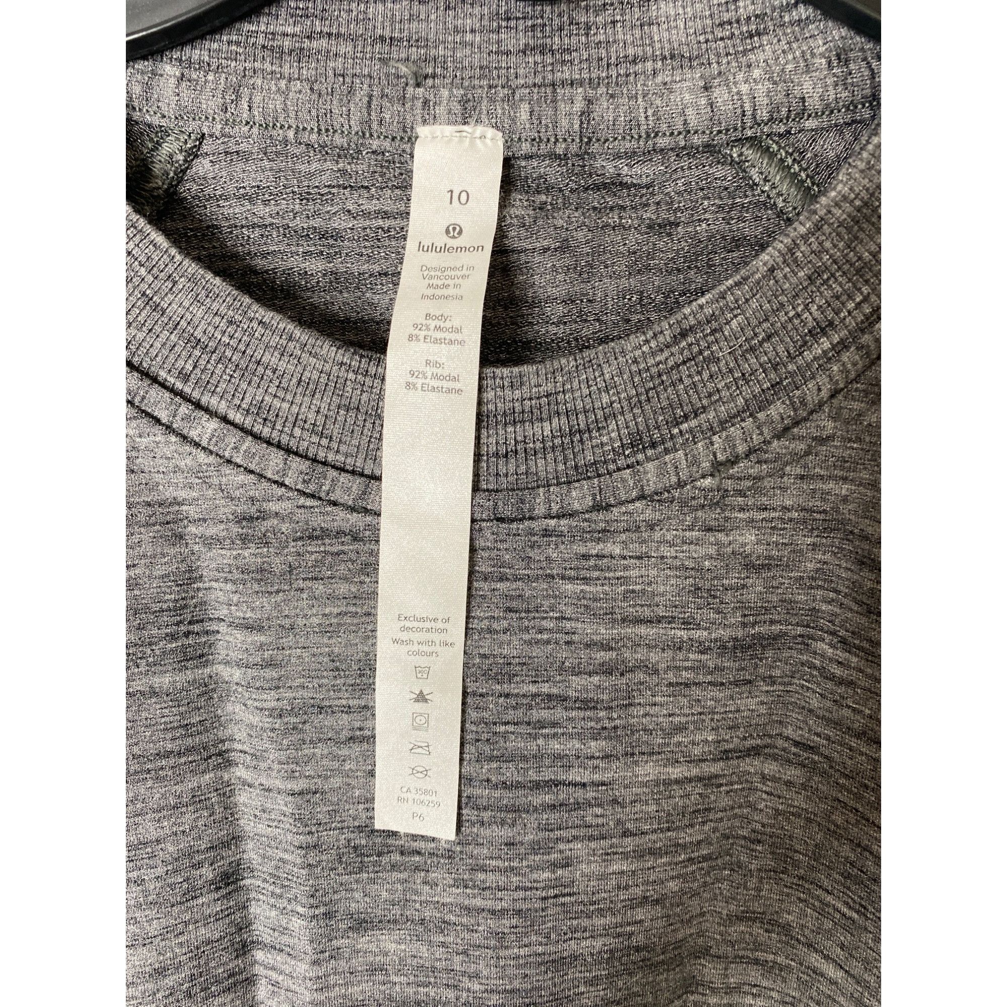 Lululemon LULULEMON WOMEN'S GRAY HEATHER RELAXED CREW NECK SWEATSHIRT Size L / US 10 / IT 46 - 3 Thumbnail
