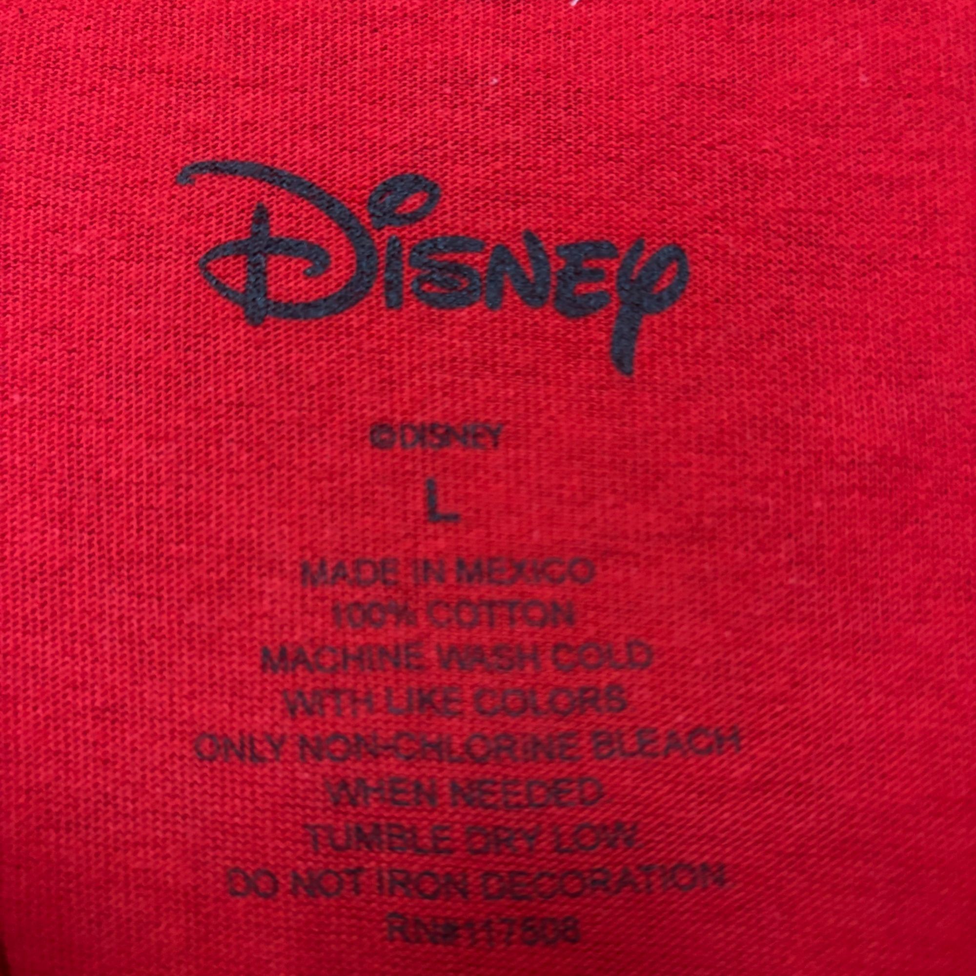 Disney Disney Mickey Mouse Checkered Red Long Sleeve T-Shirt Large Size US L / EU 52-54 / 3 - 4 Thumbnail