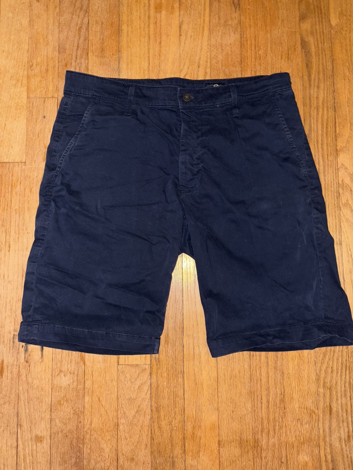 AG Adriano Goldschmied AG Adriano Goldschmied Navy Khaki Shorts Size US 32 / EU 48 - 1 Thumbnail
