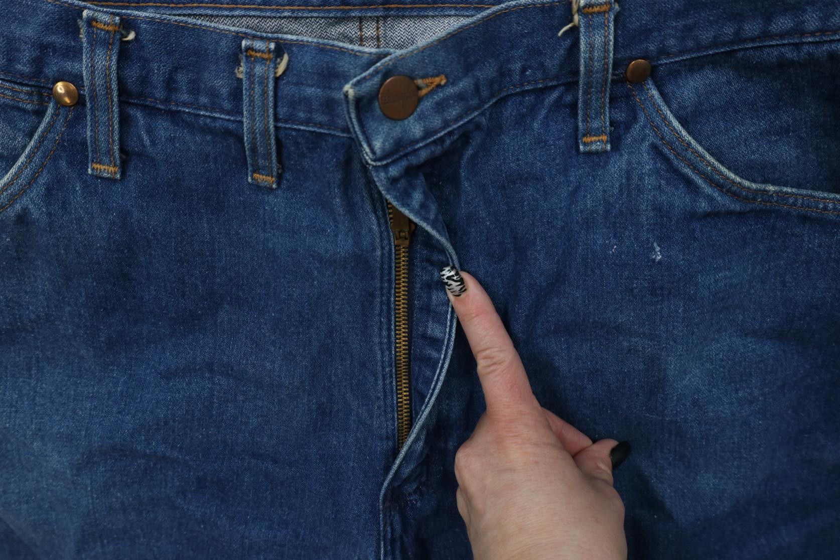 Wrangler Vintage 70s 80s Wrangler Flared Bootcut Denim Jeans USA Size US 38 / EU 54 - 9 Thumbnail
