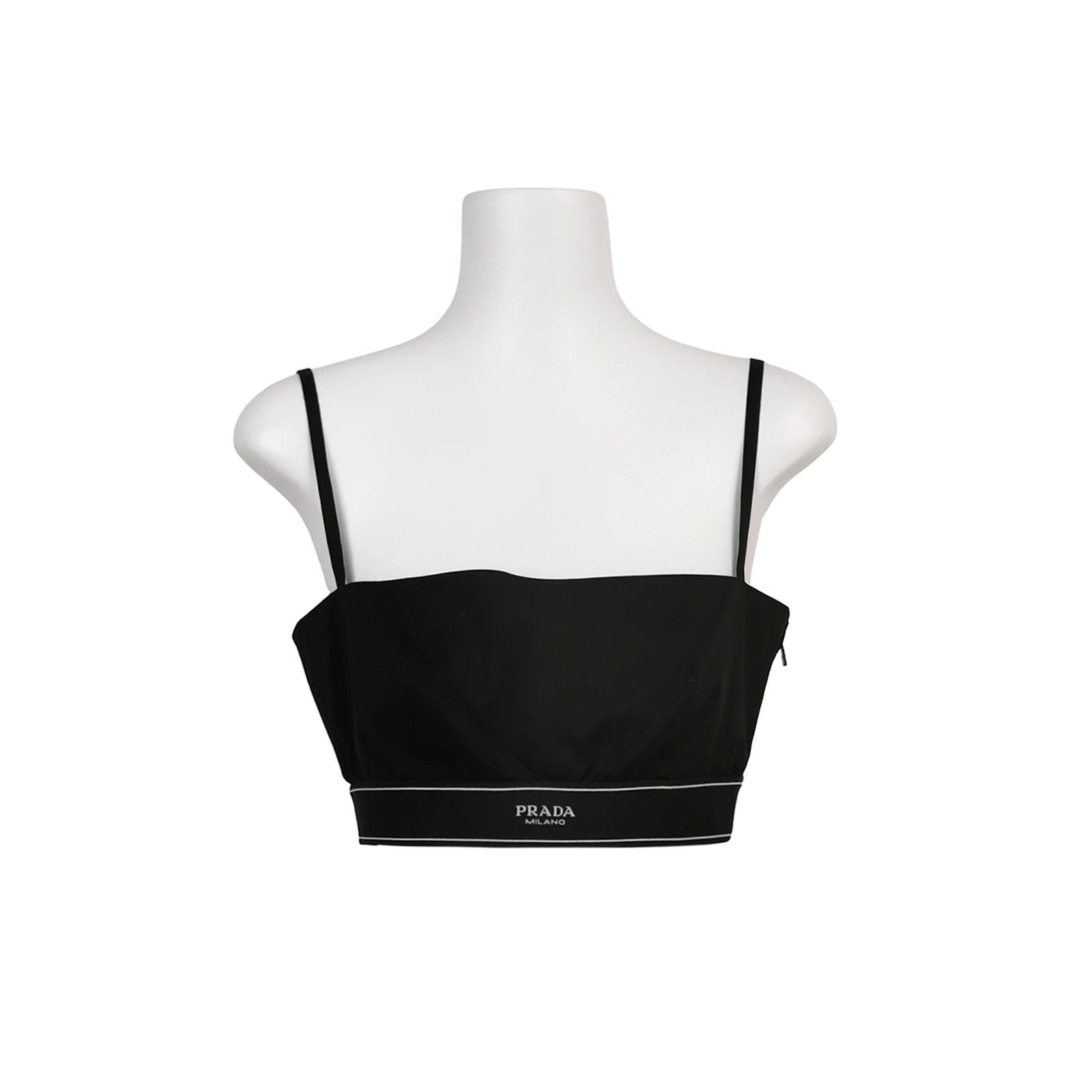 Prada Prada Logo Elastic Crop Top Size 38 Size XS / US 0-2 / IT 36-38 - 1 Thumbnail