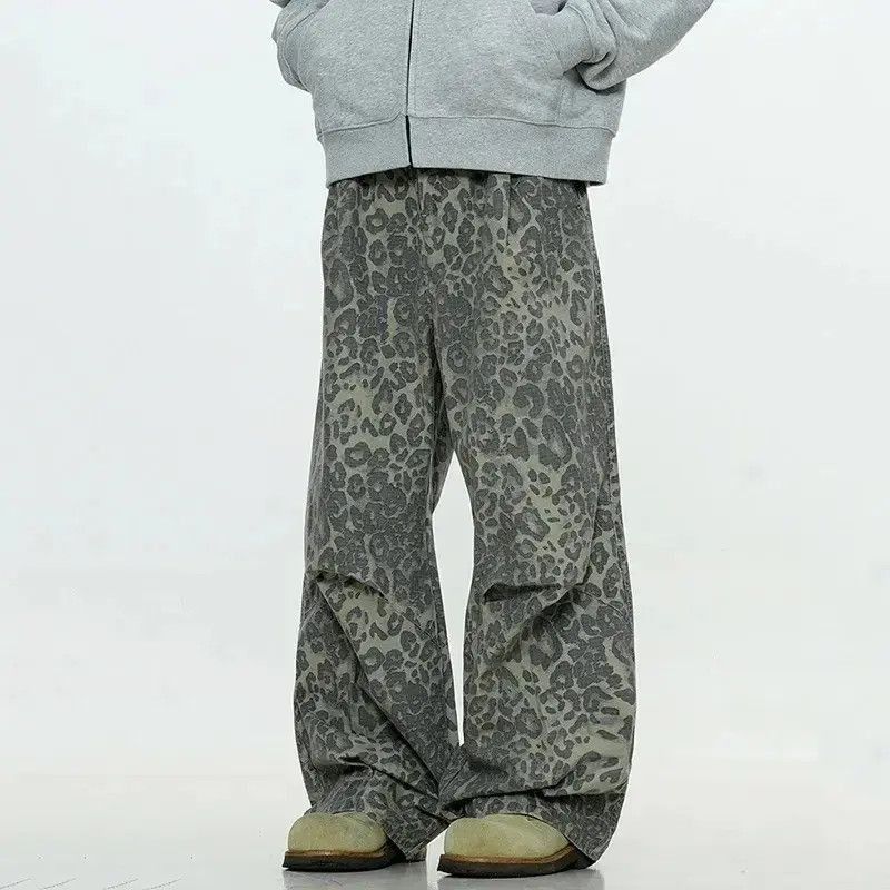 Japanese Brand Drawstring Leopard Printing Jeans Size US 32 / EU 48 - 4 Thumbnail