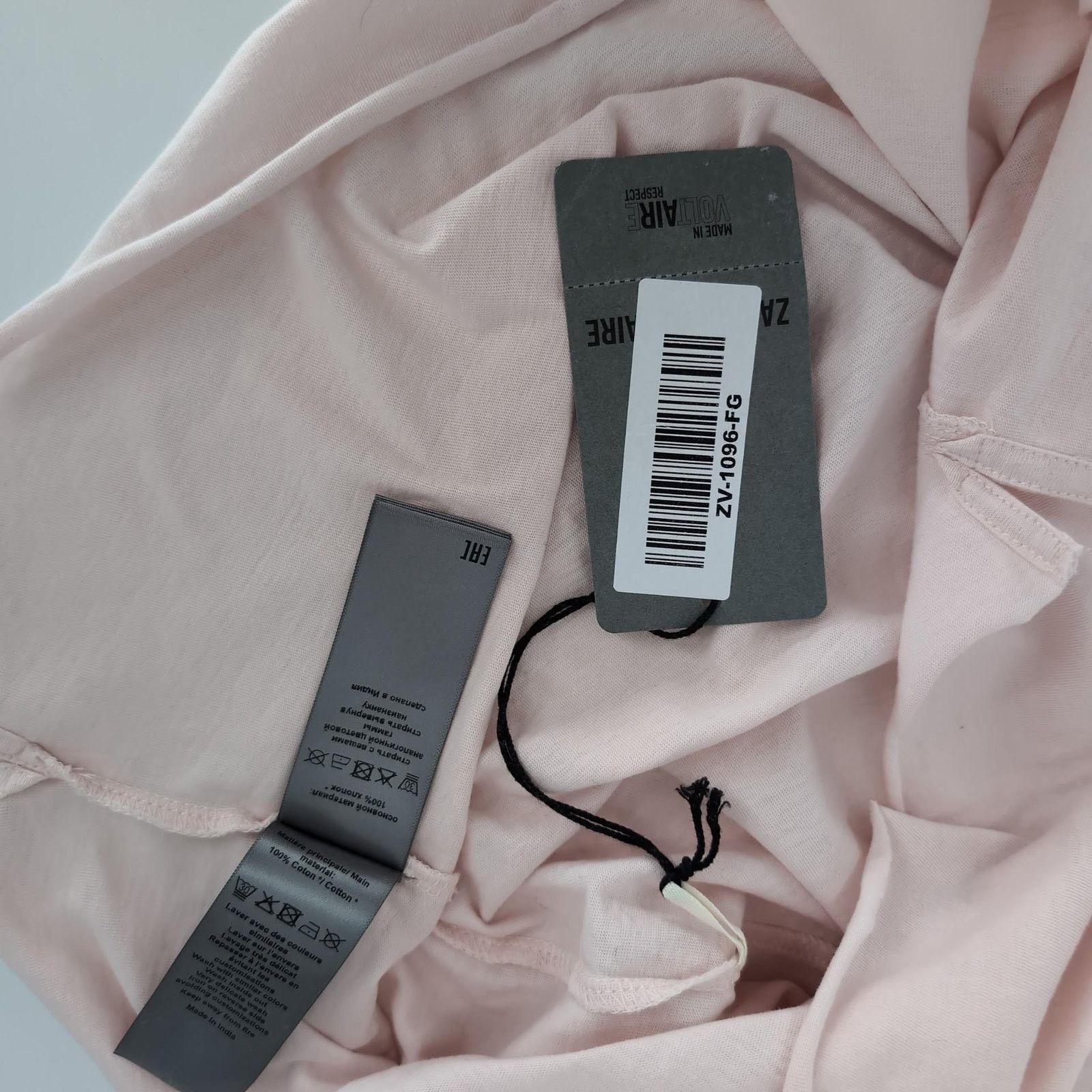 Zadig & Voltaire Zadig & Voltaire Pink Love Yourself Diamanté T-Shirt - Sz XS Size XS / US 0-2 / IT 36-38 - 11 Thumbnail