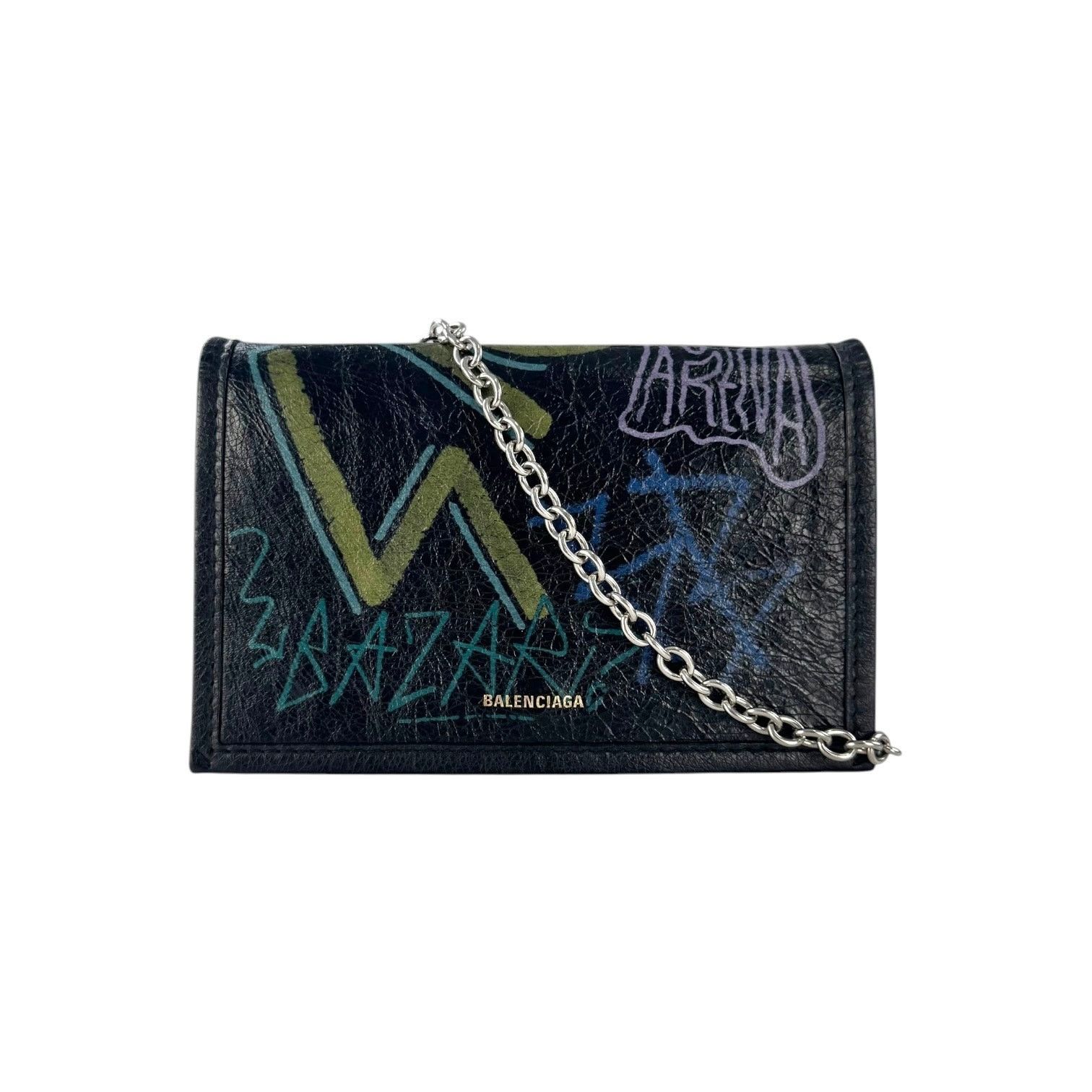 Balenciaga Balenciaga Graffiti Bazar Wallet-On-Chain Bag Size ONE SIZE - 1 Thumbnail