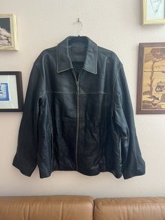 Roundtree and yorke leather on sale jacket