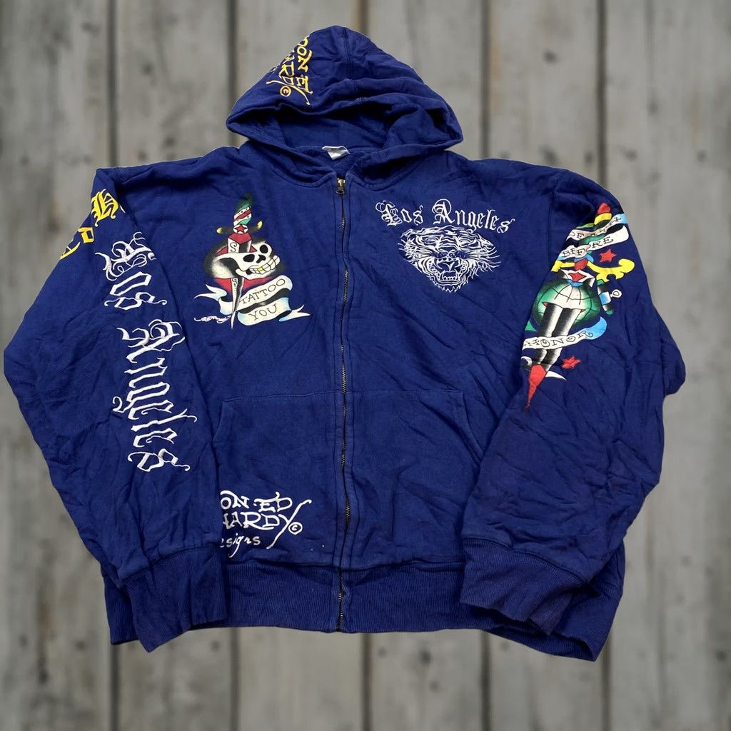 Christian Audigier × Ed Hardy × Japanese Brand 🚨🚨White Big