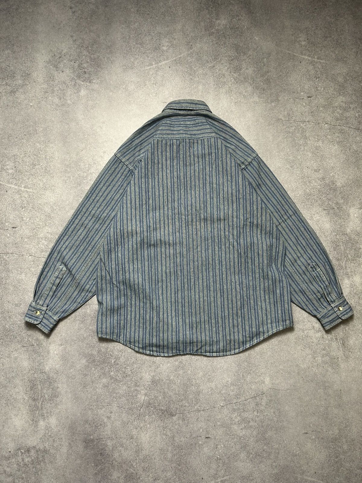 Levi's Vintage 90’s Levi’s Striped Button Up Retro Overshirt Shirt Size US L / EU 52-54 / 3 - 4 Thumbnail