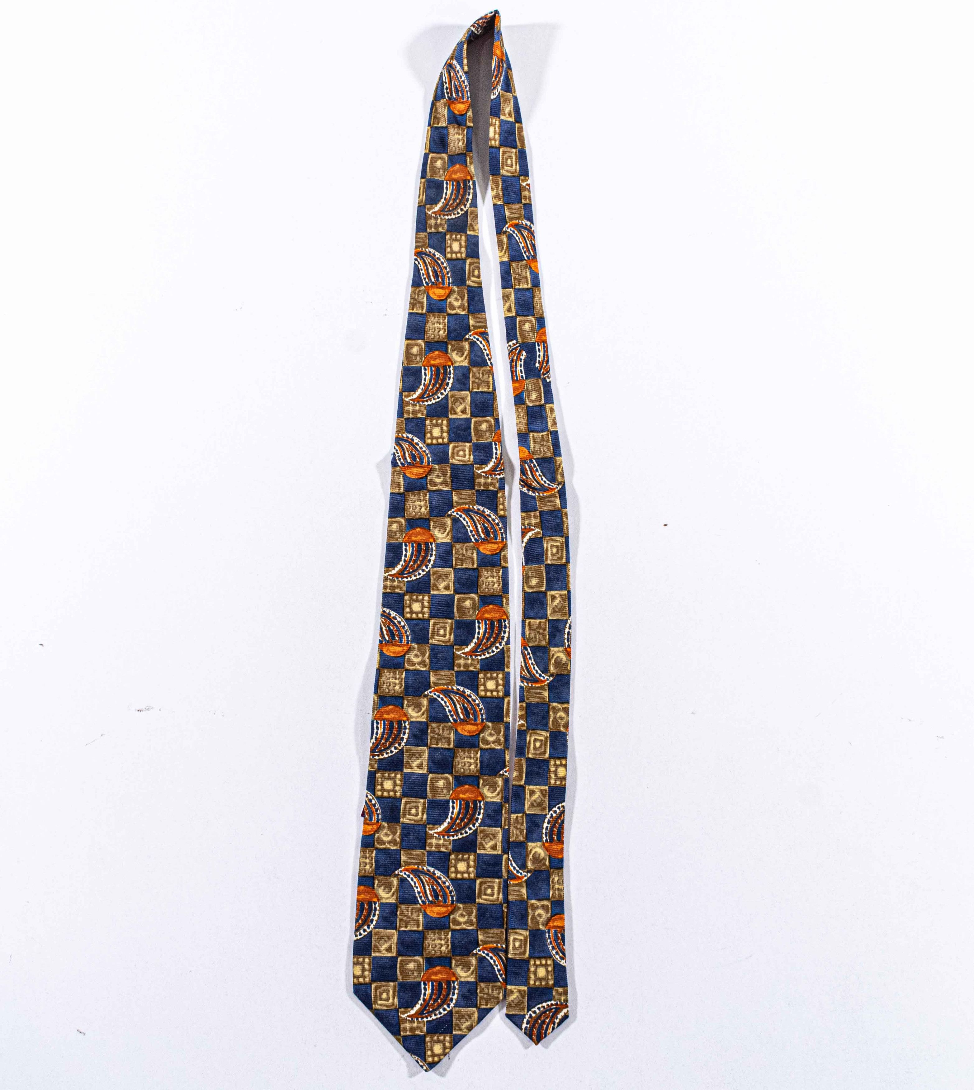 Canali VTG Canali Silk Paisley Squares Tie Made In Italy 90s Luxury Size ONE SIZE - 3 Thumbnail