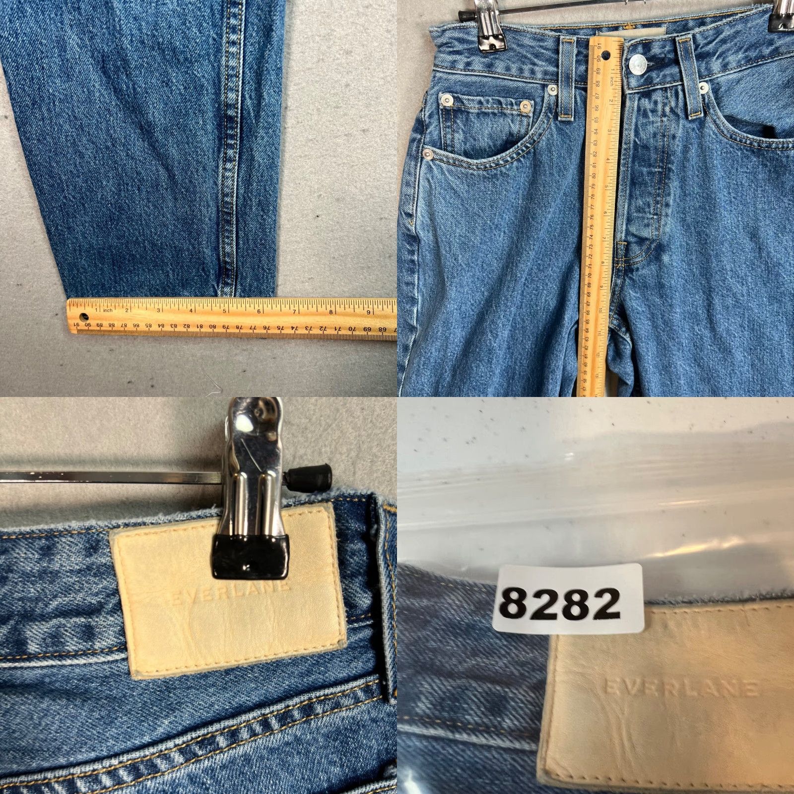 Everlane Everlane Jeans Women Size 26 Blue Cotton Denim Straight 5-Pocket 90s Curvy Size 26" / US 2 / IT 38 - 8 Thumbnail