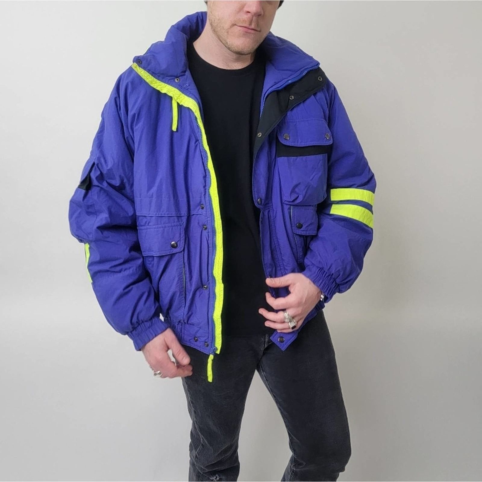 Vintage Vintage 90's Steeper Slopes Ski Snowboarding Puffer Jacket Size US L / EU 52-54 / 3 - 5 Thumbnail
