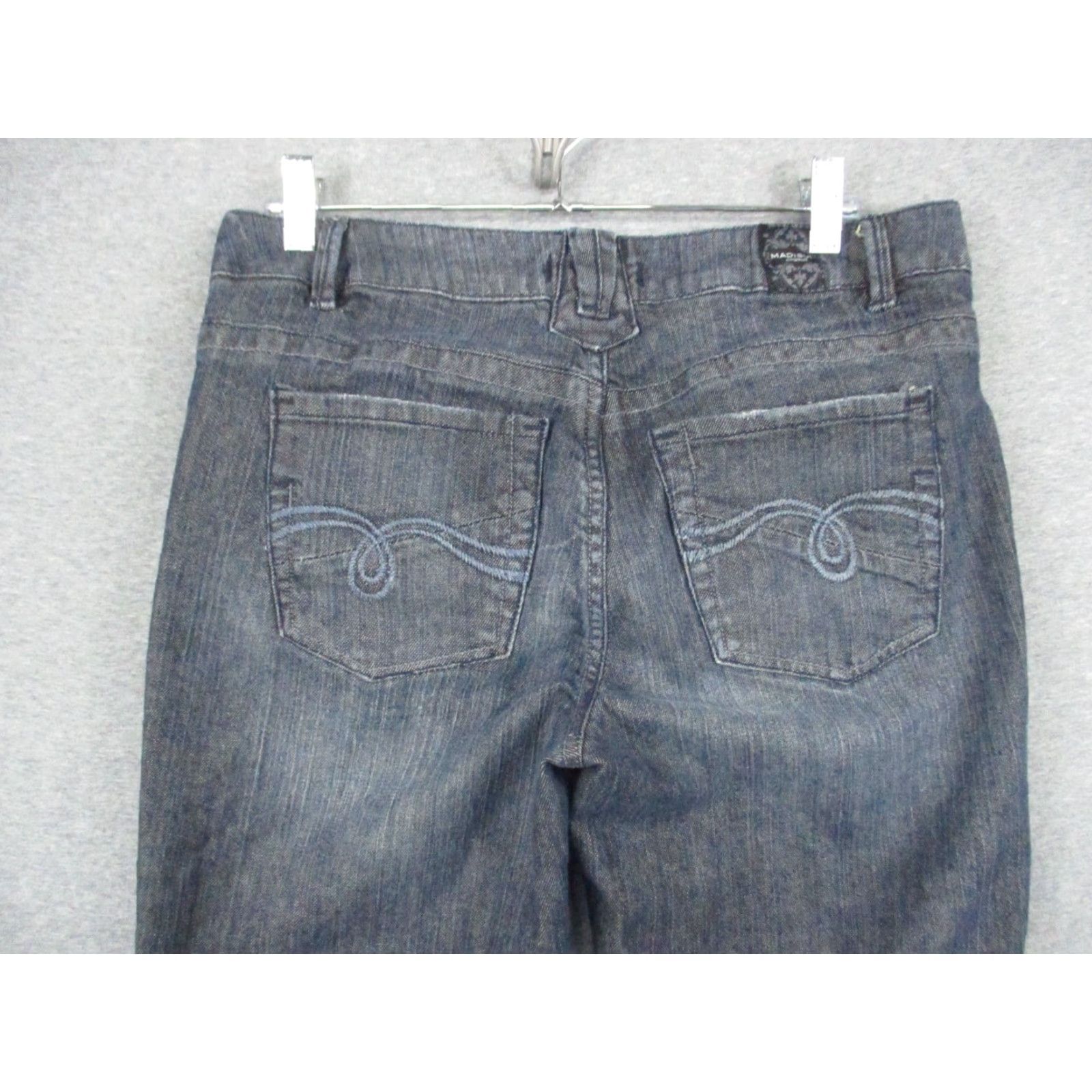 Madison Madison Jeanswear Modern Boot Denim 8 Women's Blue Cotton Blend Mid Rise Jeans Size 30" / US 8 / IT 44 - 7 Thumbnail