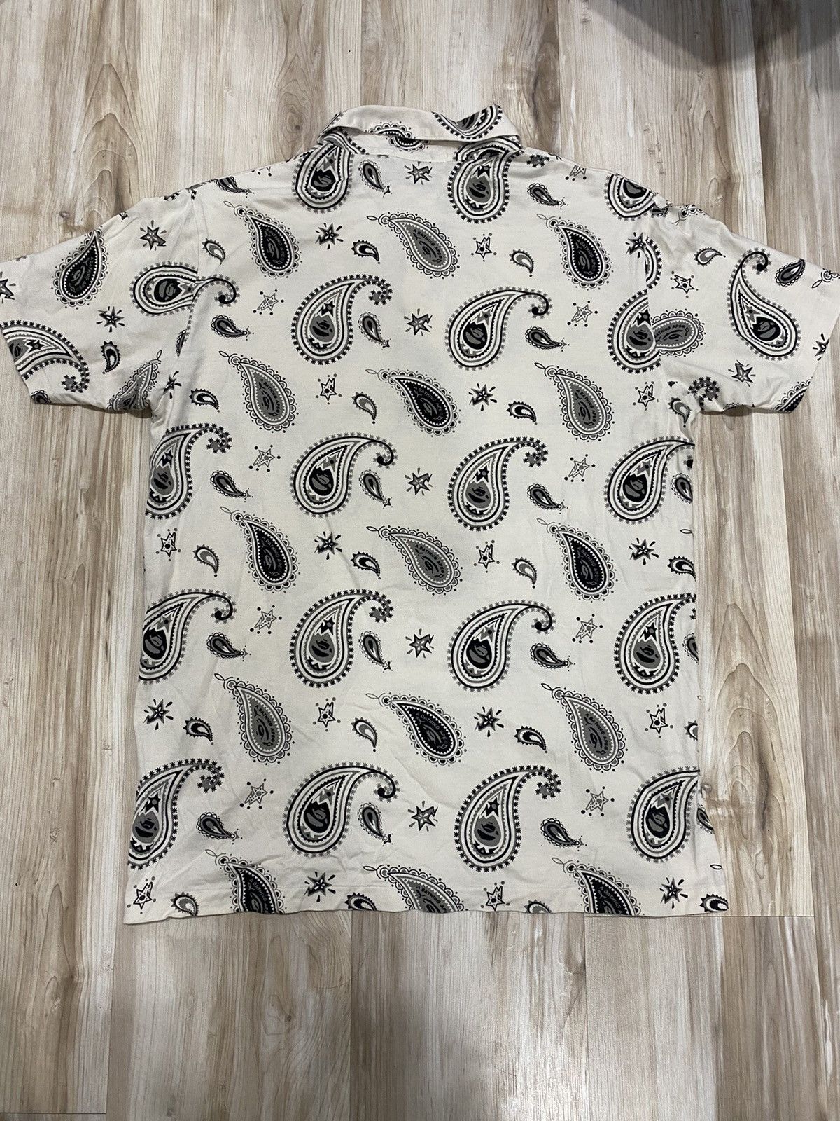 Bape Paisley Button Up S/S Shirt Size US M / EU 48-50 / 2 - 2 Thumbnail