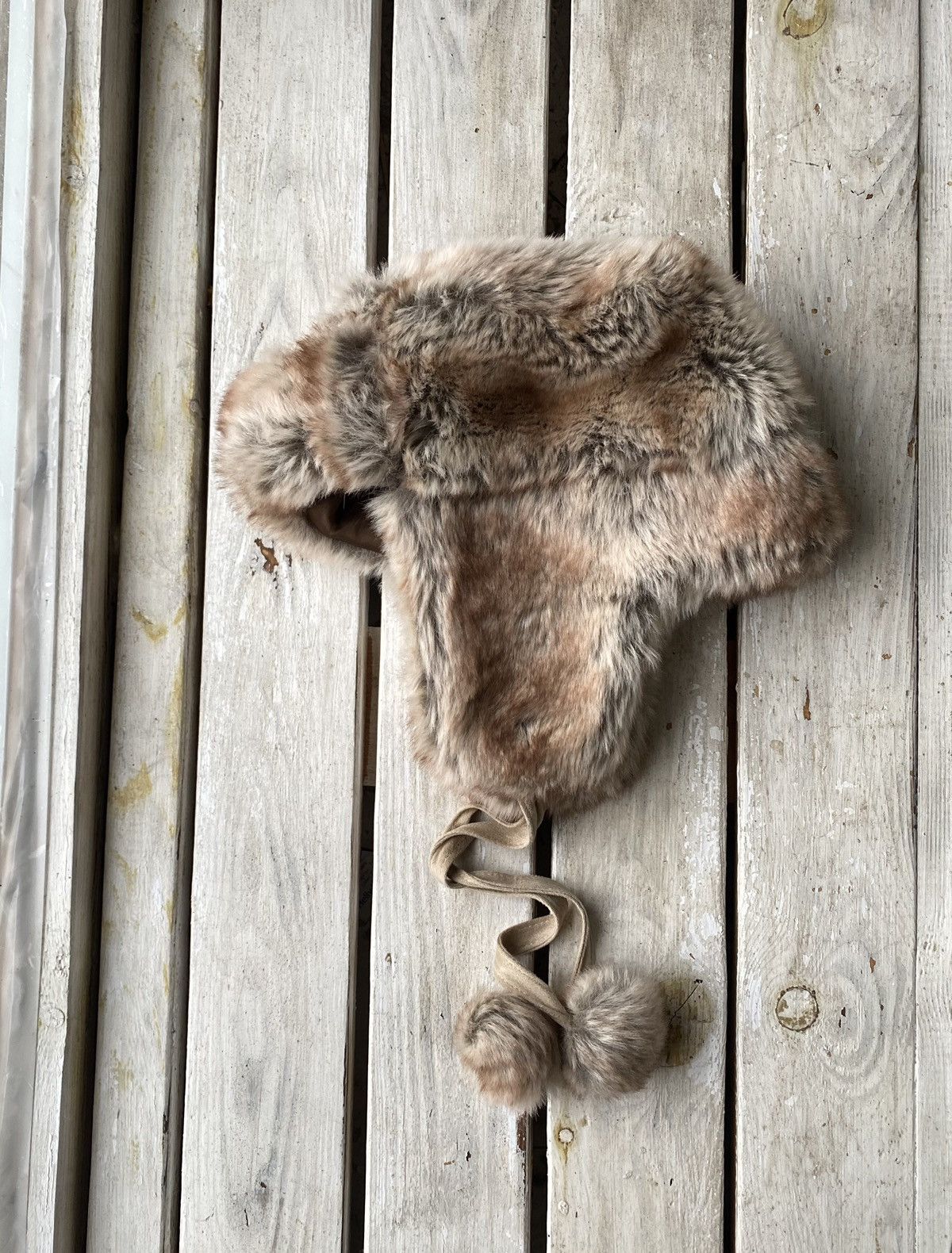 Japanese Brand × Vintage Y2K HYPE FUZZY MOHAIRE AVIATOR USSR USHANKA HAT bubble Size ONE SIZE - 5 Thumbnail
