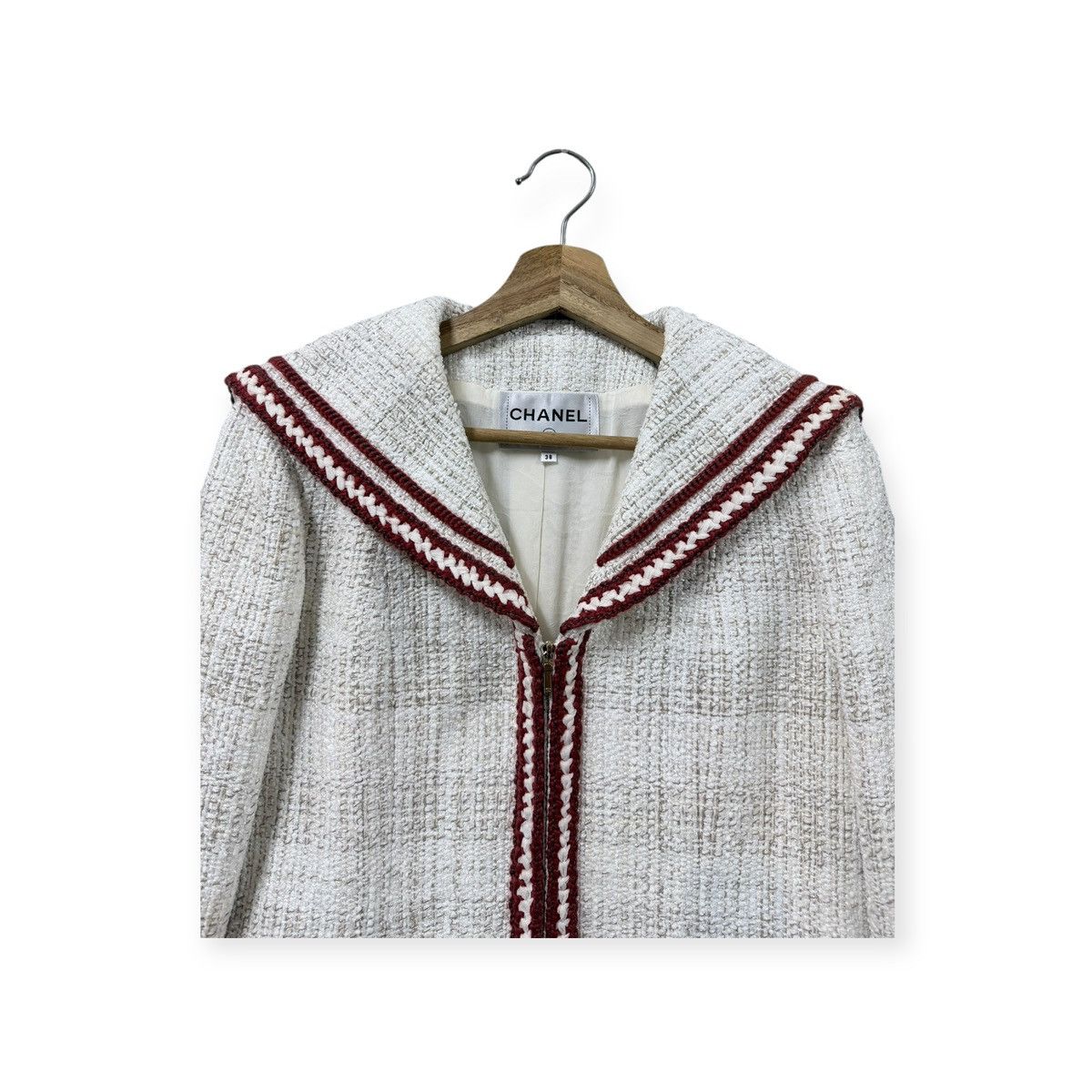 Chanel Authentic❤️Chanel Iconic Paris/Hamburg Maritime Tweed Jacket Size S / US 4 / IT 40 - 7 Thumbnail