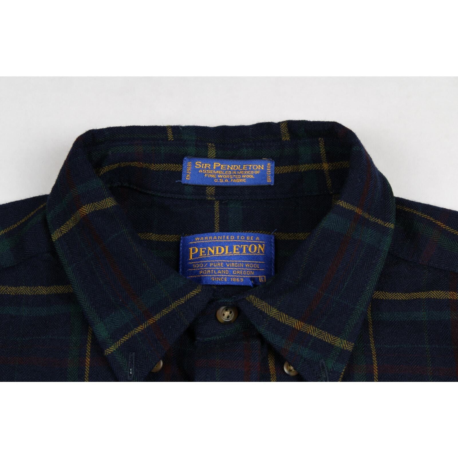 Pendleton Pendleton Shirt Mens Size L Pure Virgin Wool Plaid Lot of 2 Size US L / EU 52-54 / 3 - 8 Thumbnail