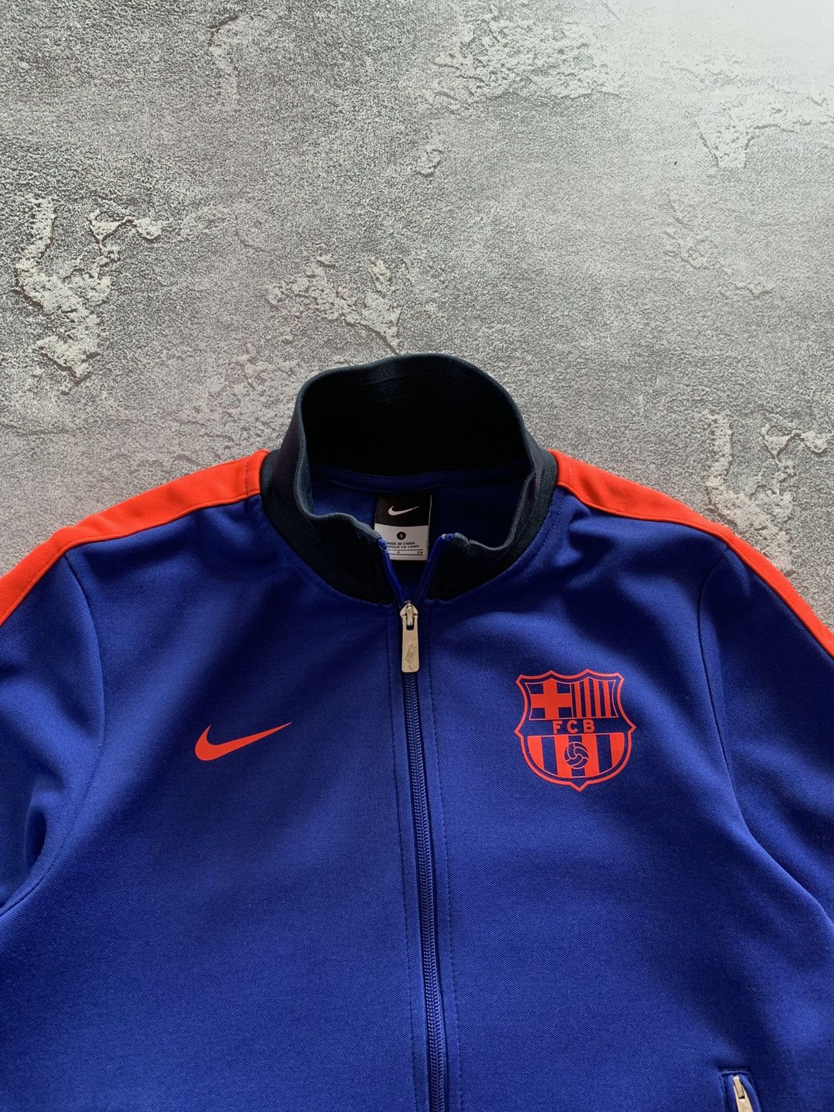 Nike VTG Nike FC Barcelona 2012/13 Soccer Track Jacket Mens Size US S / EU 44-46 / 1 - 4 Thumbnail