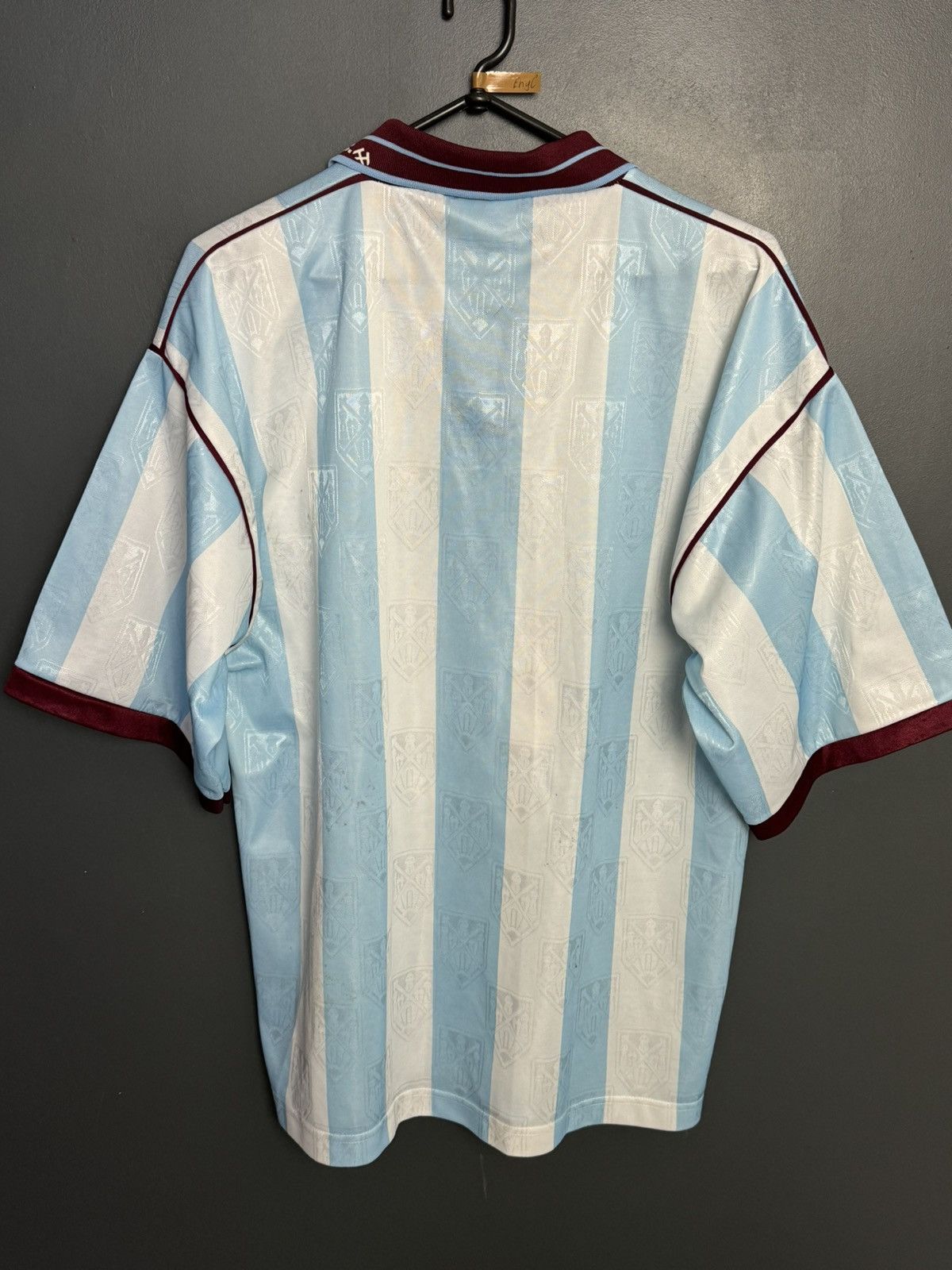 Other West Ham United 91/92 Away Football Jersey Size US L / EU 52-54 / 3 - 2 Thumbnail