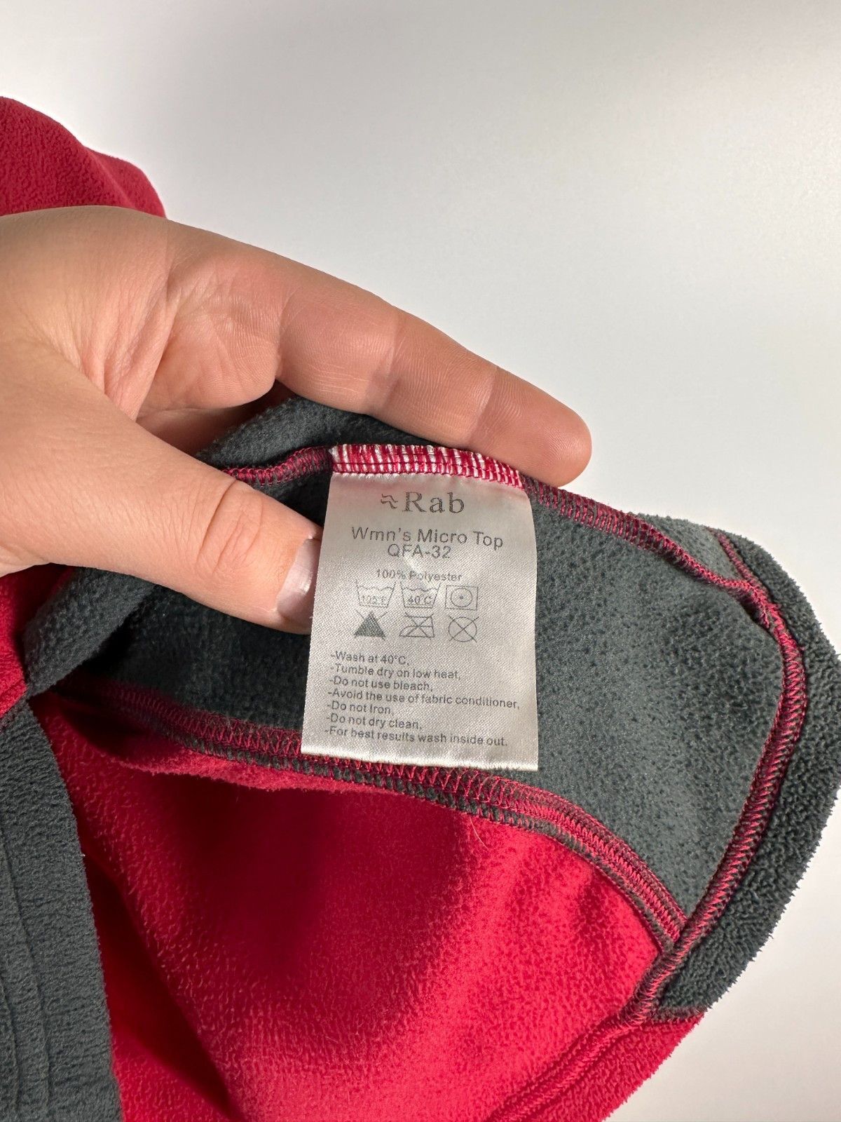 Rab Rab Micro Top Women's Fleece Pullover Red Gray Size M Size M / US 6-8 / IT 42-44 - 9 Thumbnail