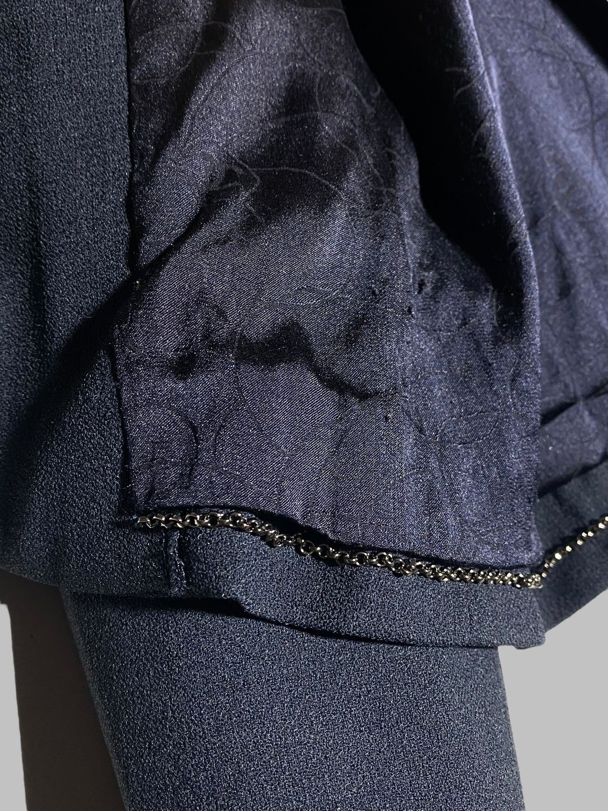 Chanel Chanel Navy Blue Blazer Embellished Rhinestone Button Jacket Size XS / US 0-2 / IT 36-38 - 17 Thumbnail