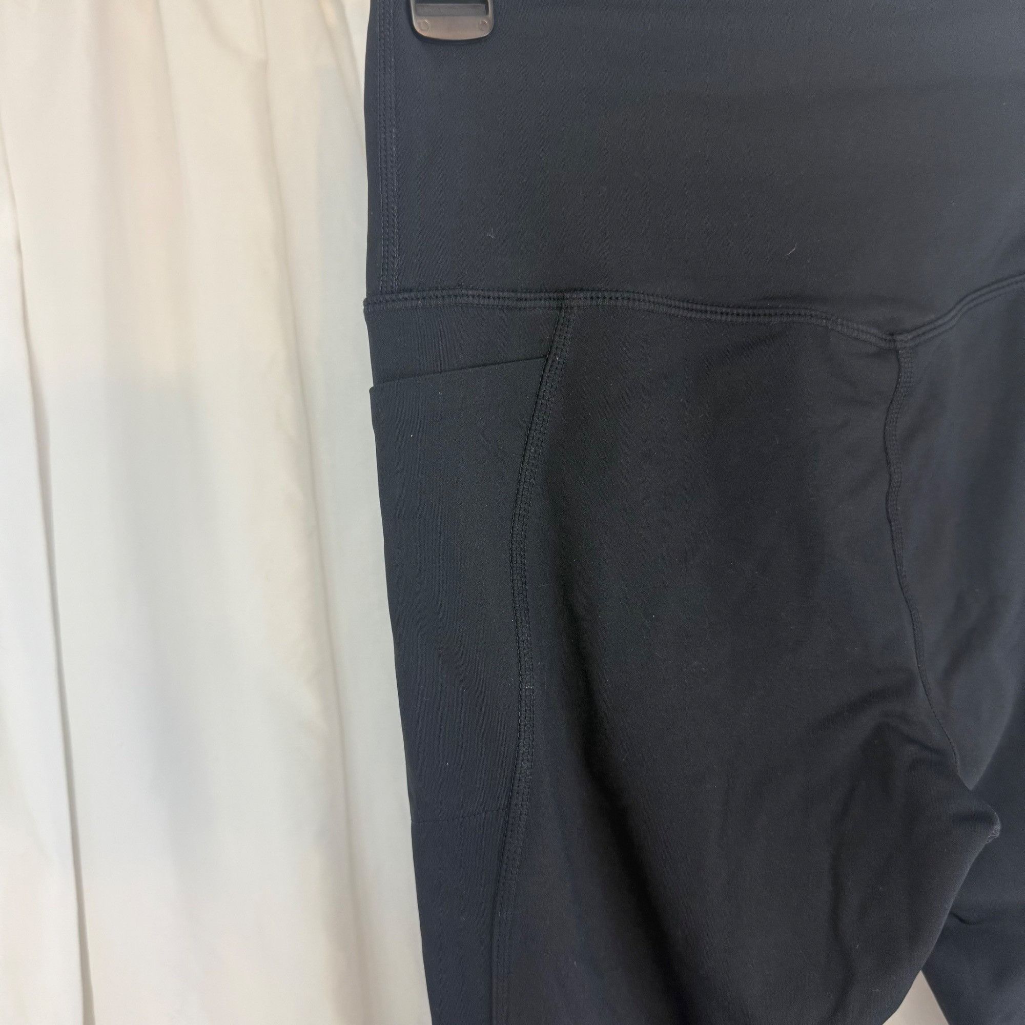 Other MPG Womens High-Waisted Black Leggings W/ Side Pockets Size Size 27" / US 4 / IT 40 - 3 Thumbnail